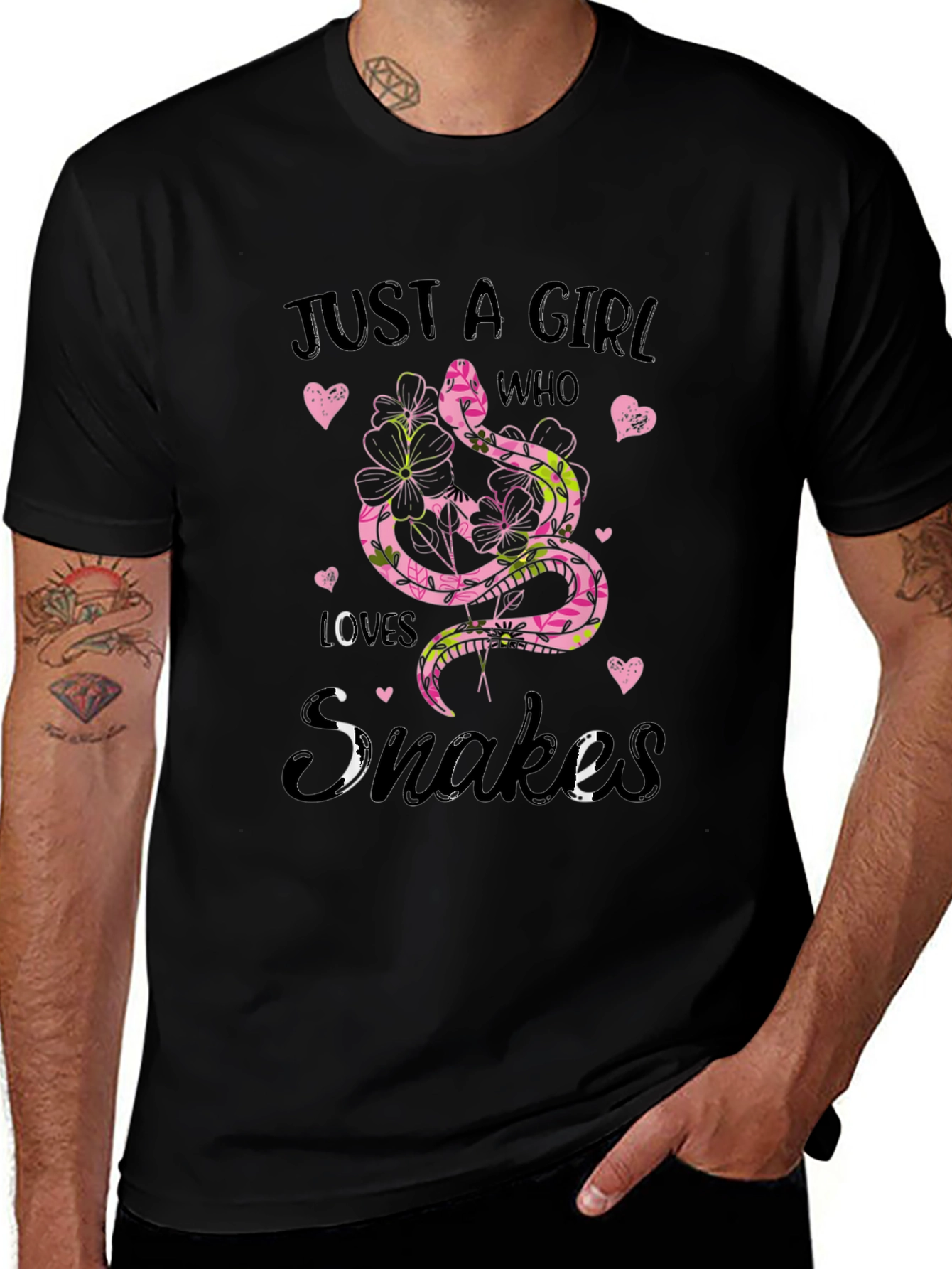 Just A Girl Who Loves Snakes Graphic Tee