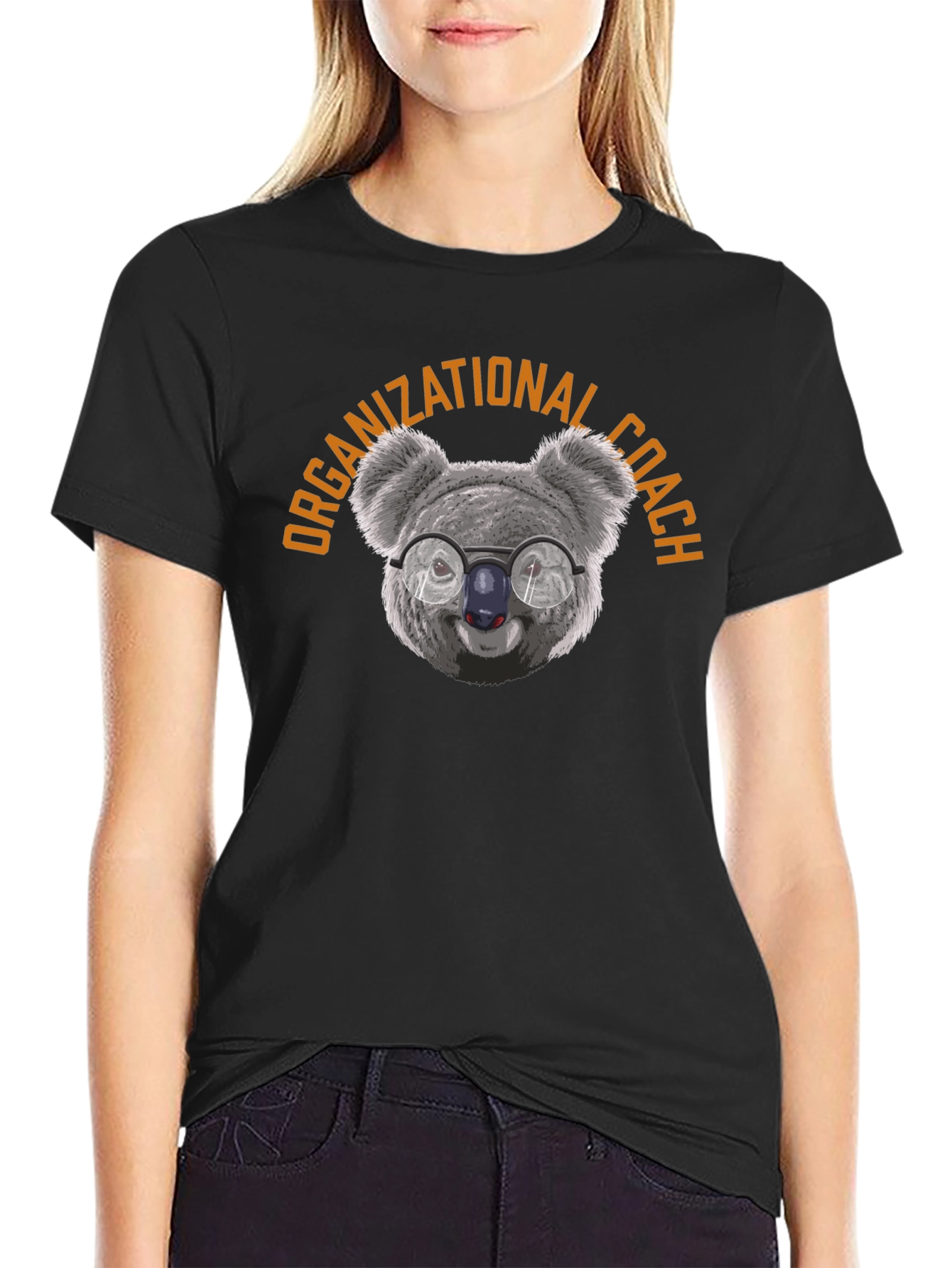 Organizational Coach Koala T-Shirt - Black Graphic Tee