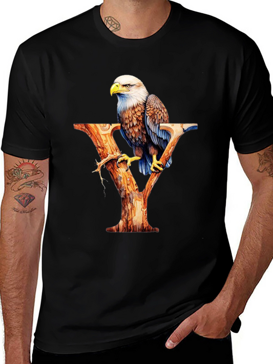 Bald Eagle Letter Y Graphic T-Shirt