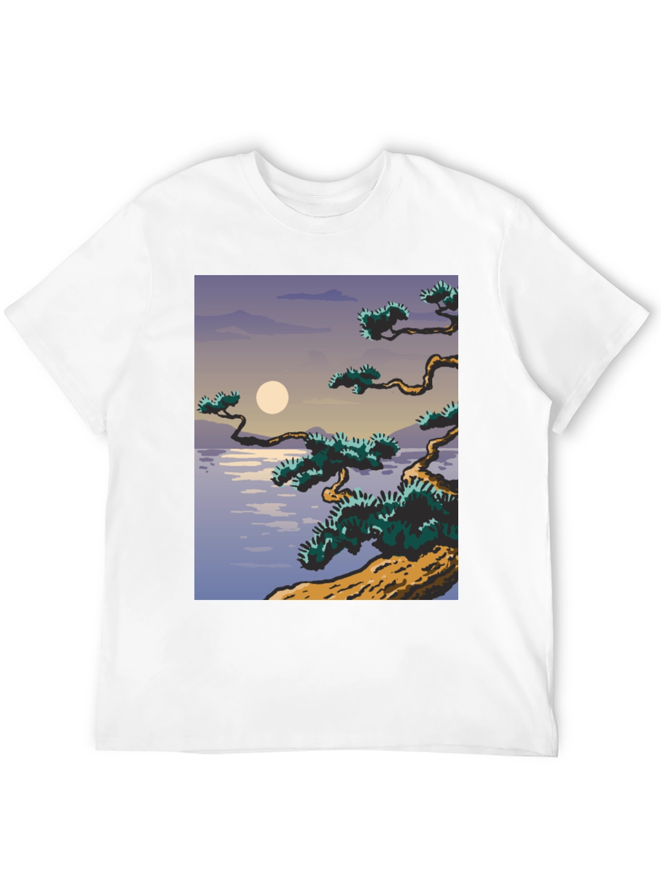 Artistic Japanese Scene Graphic Tee