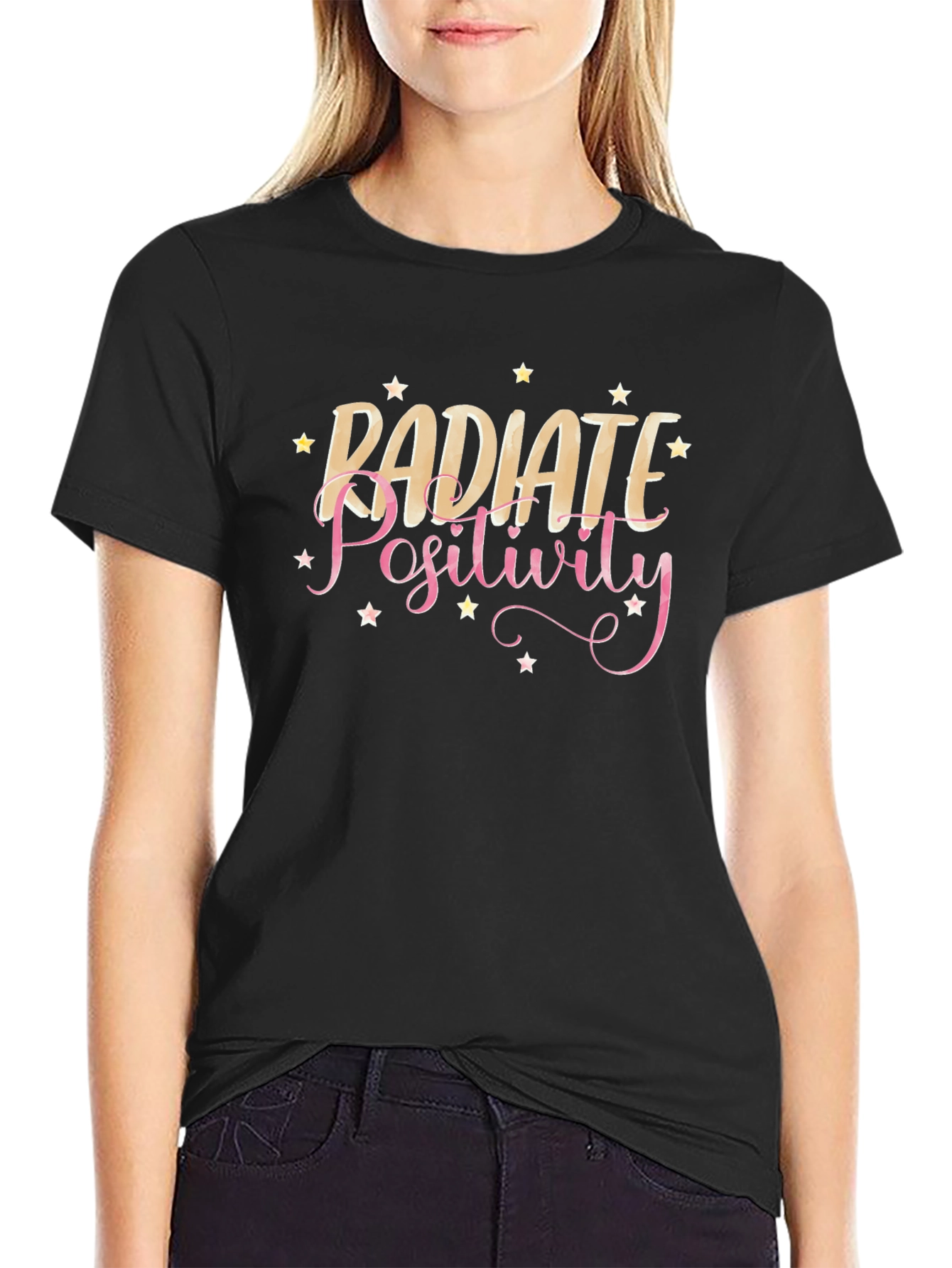 Radiate Positivity Black T-Shirt