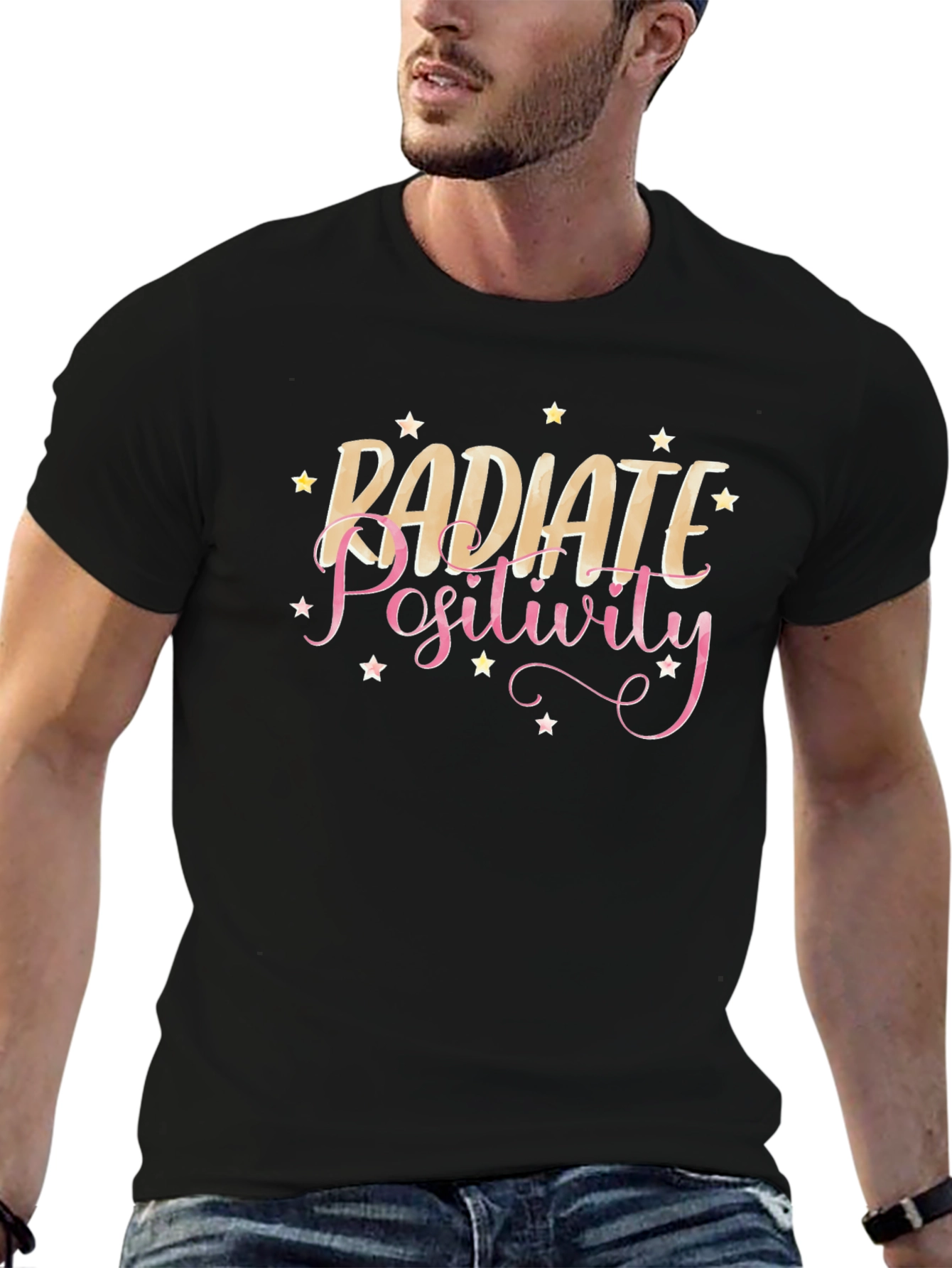 Radiate Positivity Black T-Shirt