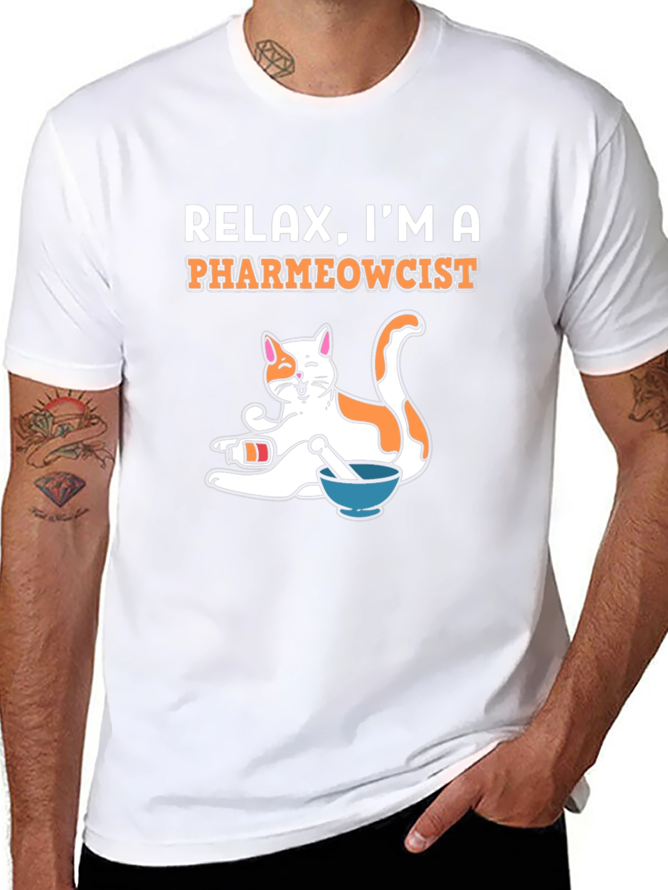PharmEOWcist Cat Graphic Tee