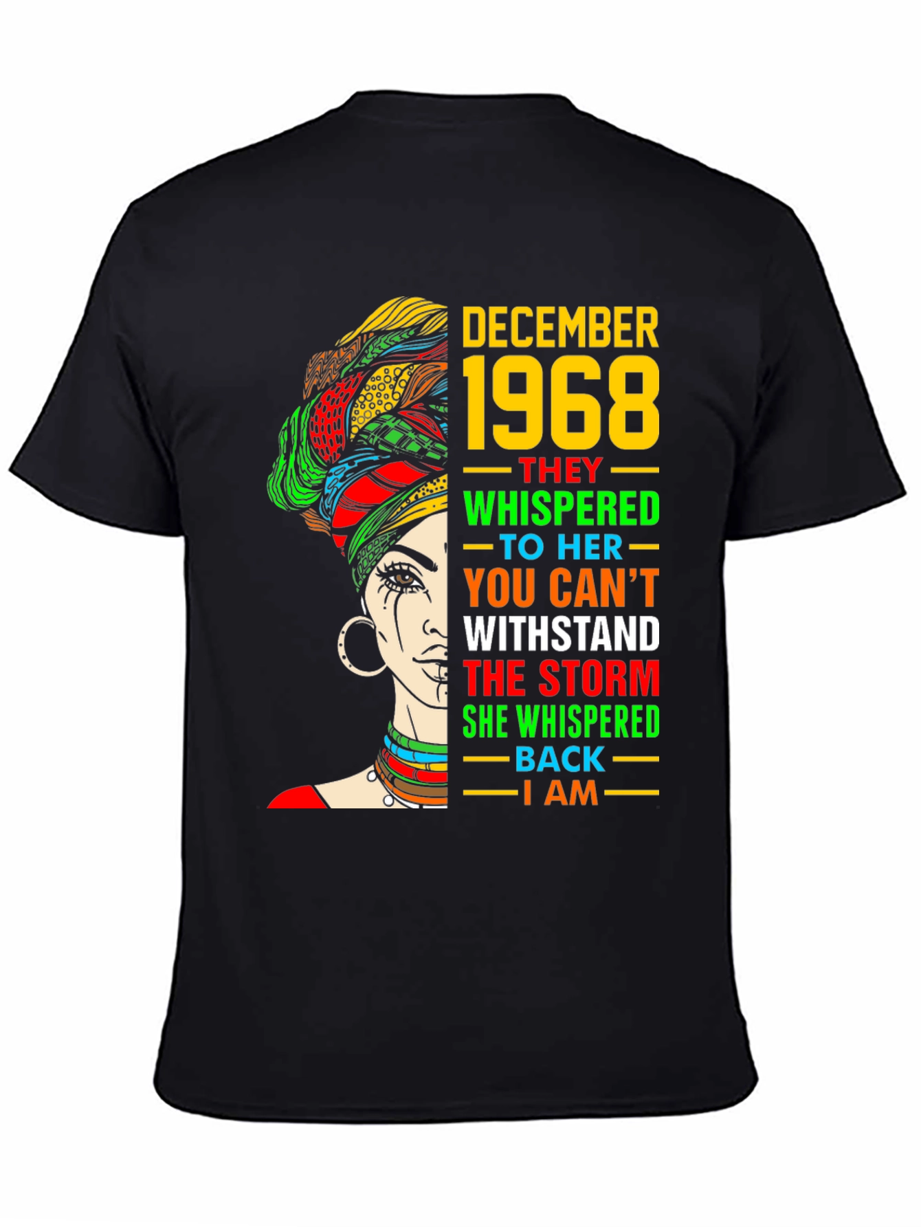 December 1968 Queen T-Shirt - Black History Month
