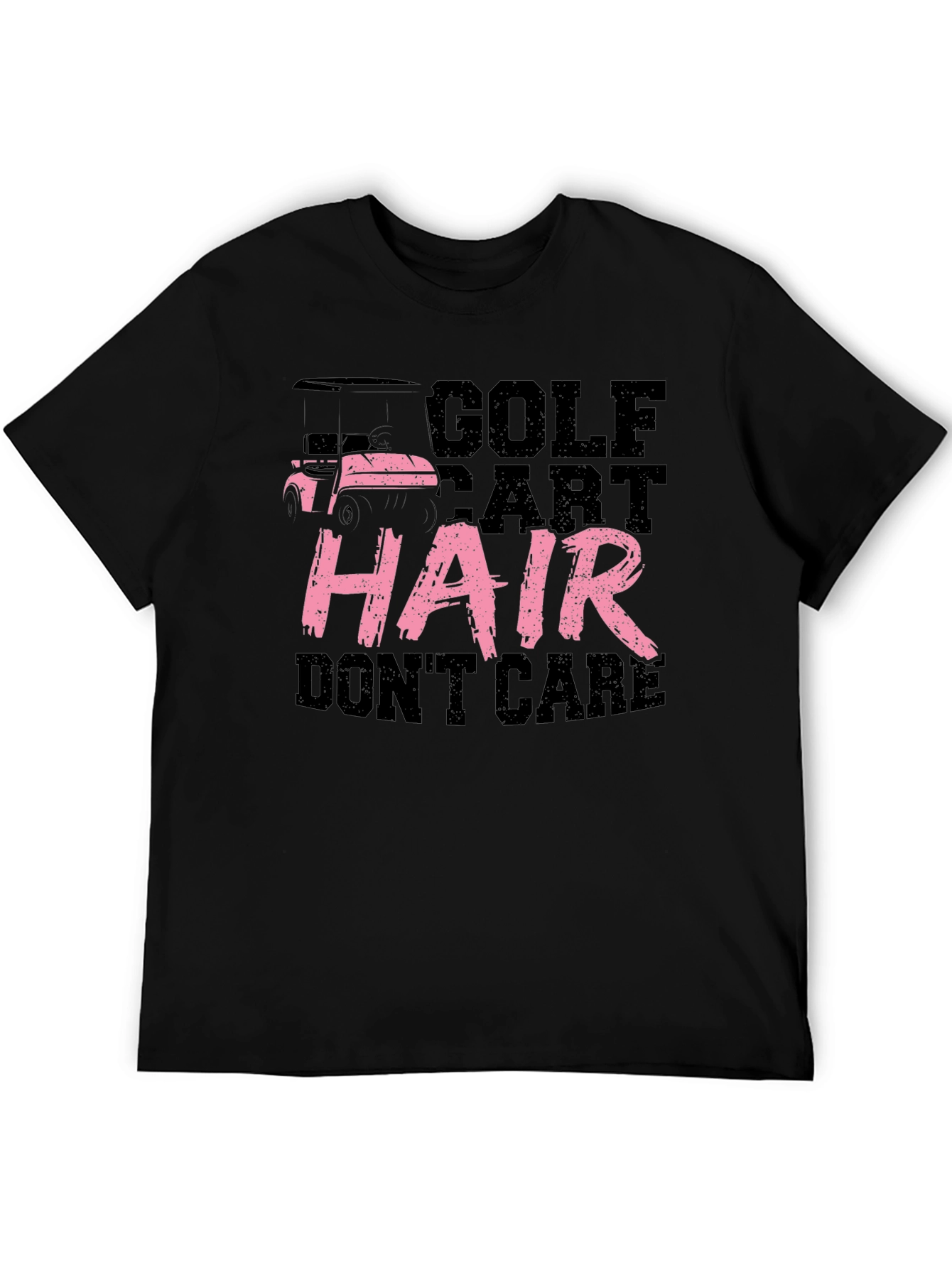 Golf Cart Hair Dont Care Graphic Tee