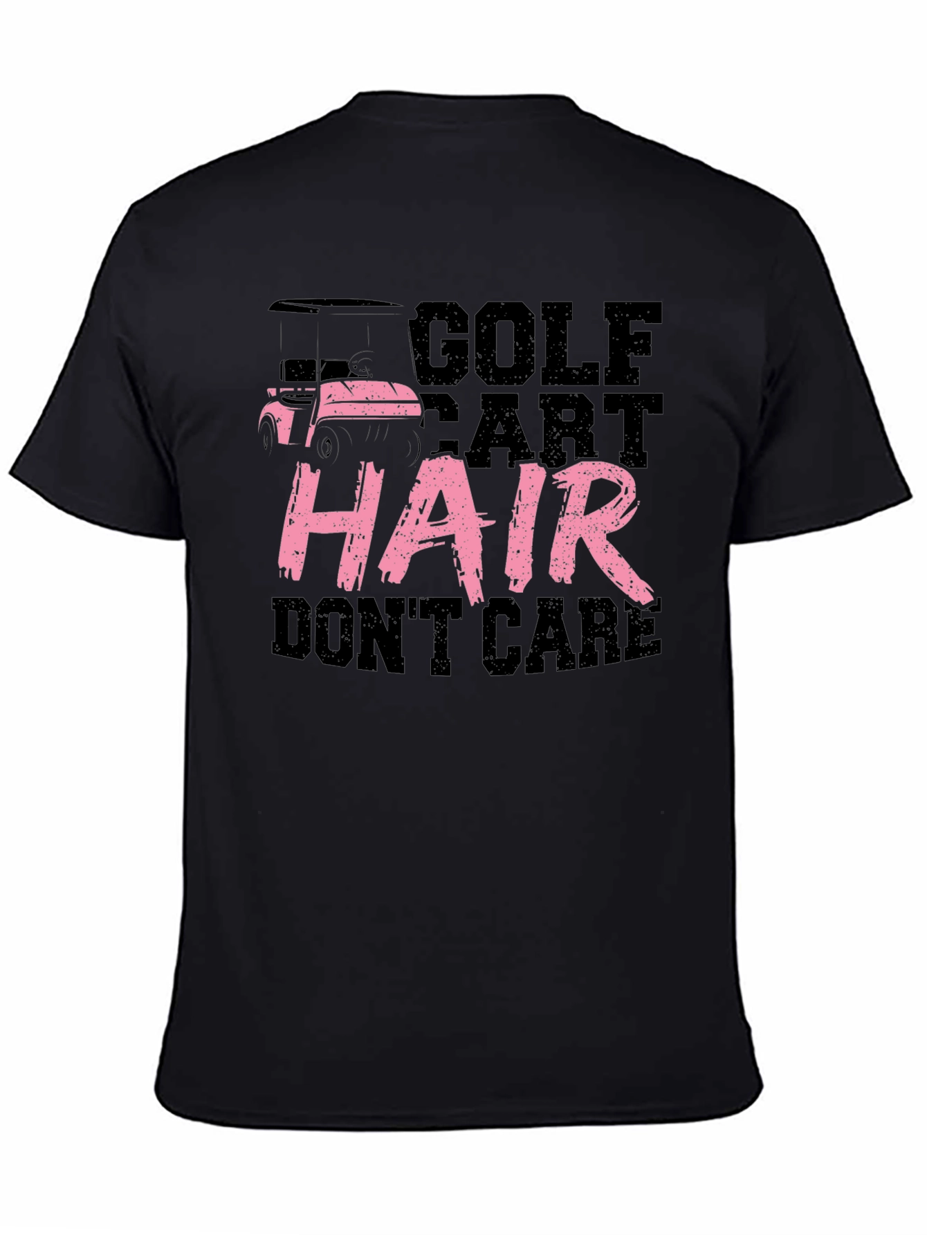 Golf Cart Hair Dont Care Graphic Tee