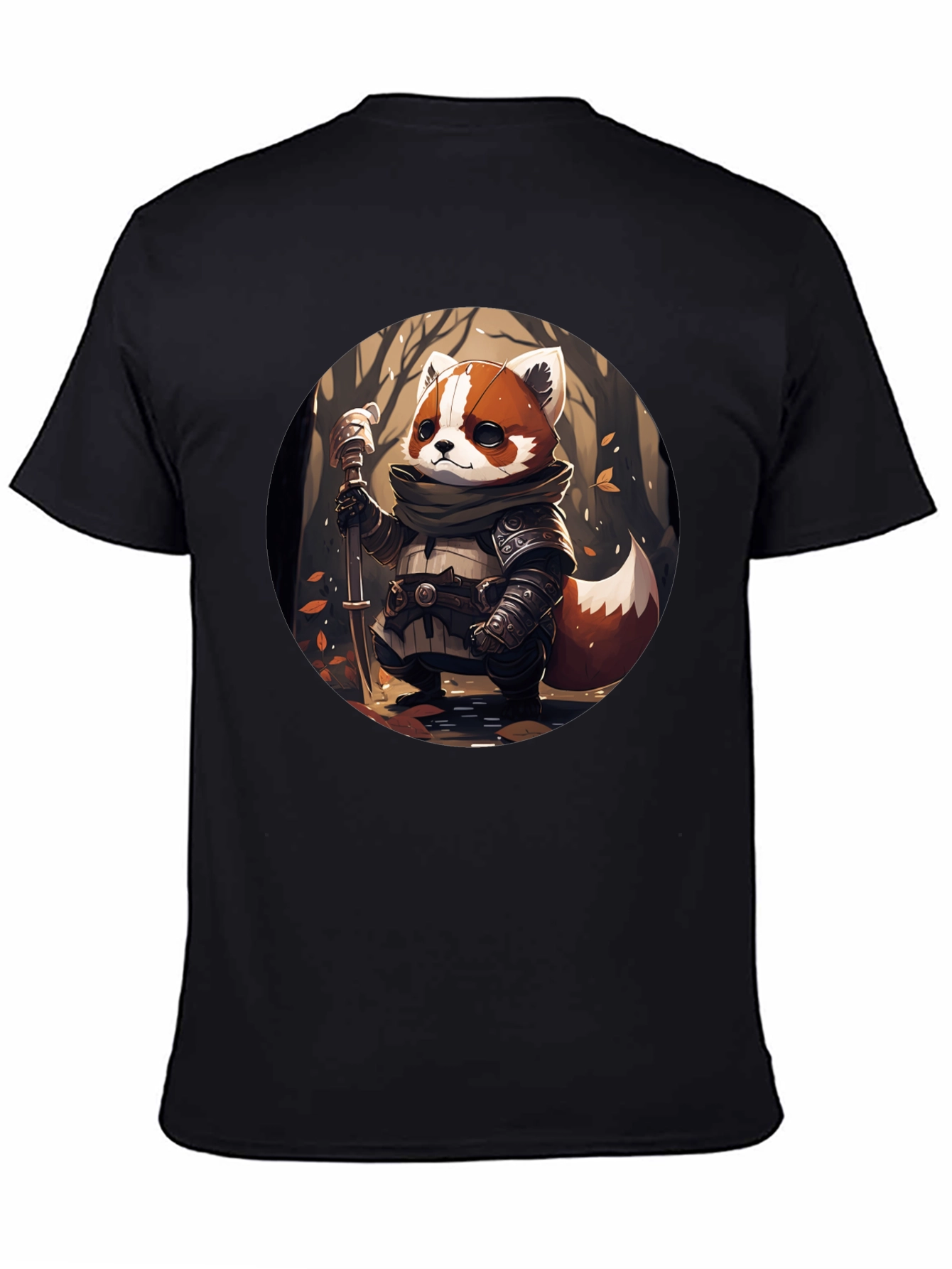 Red Panda Warrior T-Shirt - Unique Graphic Tee
