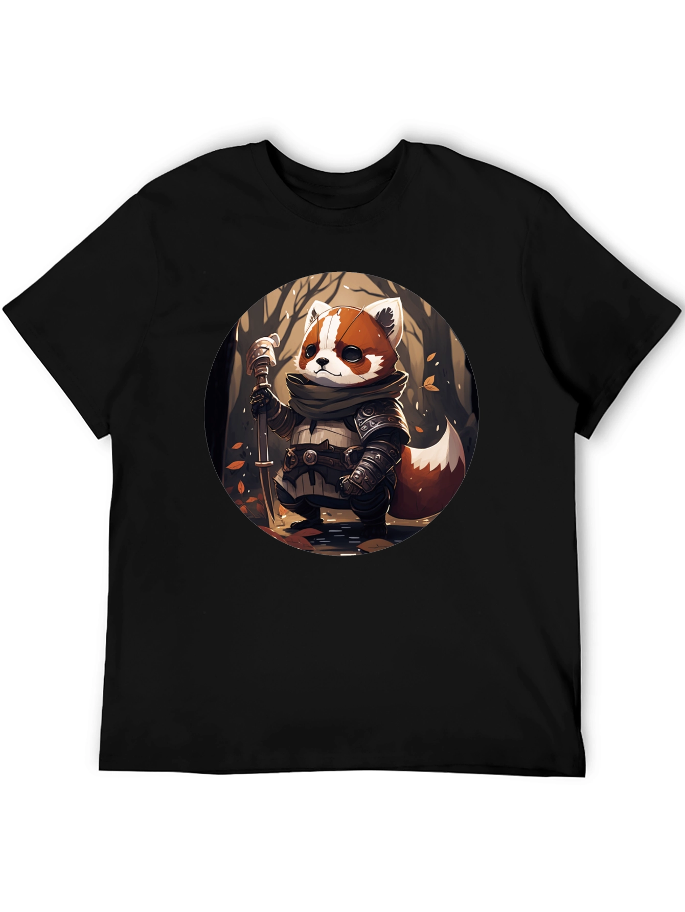 Red Panda Warrior T-Shirt - Unique Graphic Tee
