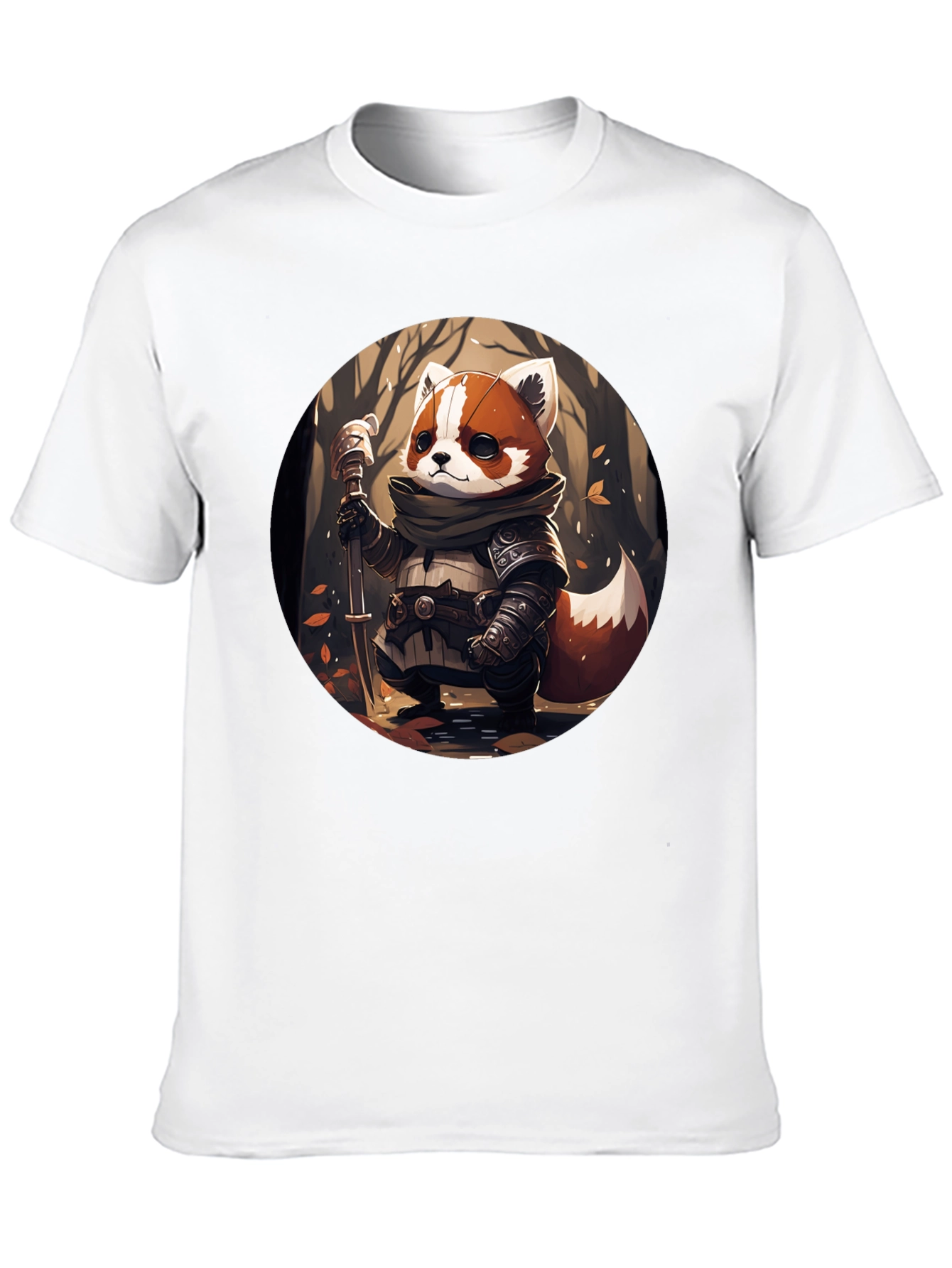 Red Panda Warrior T-Shirt - Unique Graphic Tee