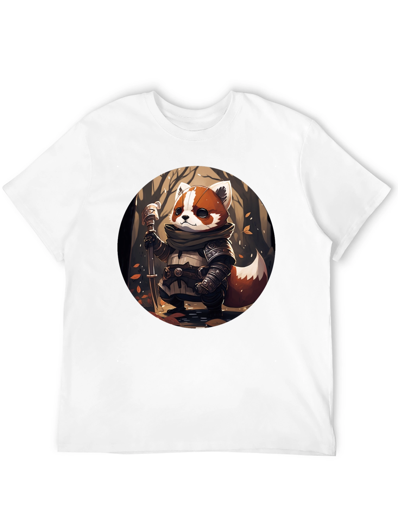 Red Panda Warrior T-Shirt - Unique Graphic Tee