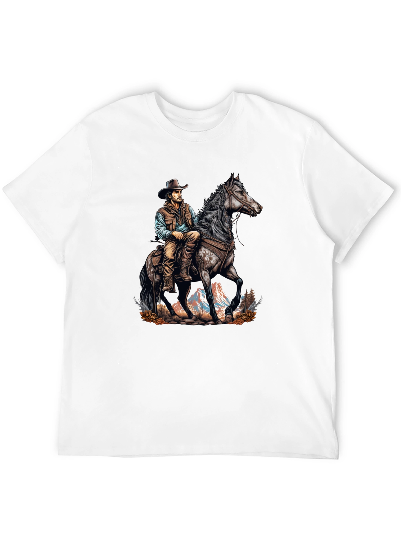 Cowboy on Horseback Graphic Tee