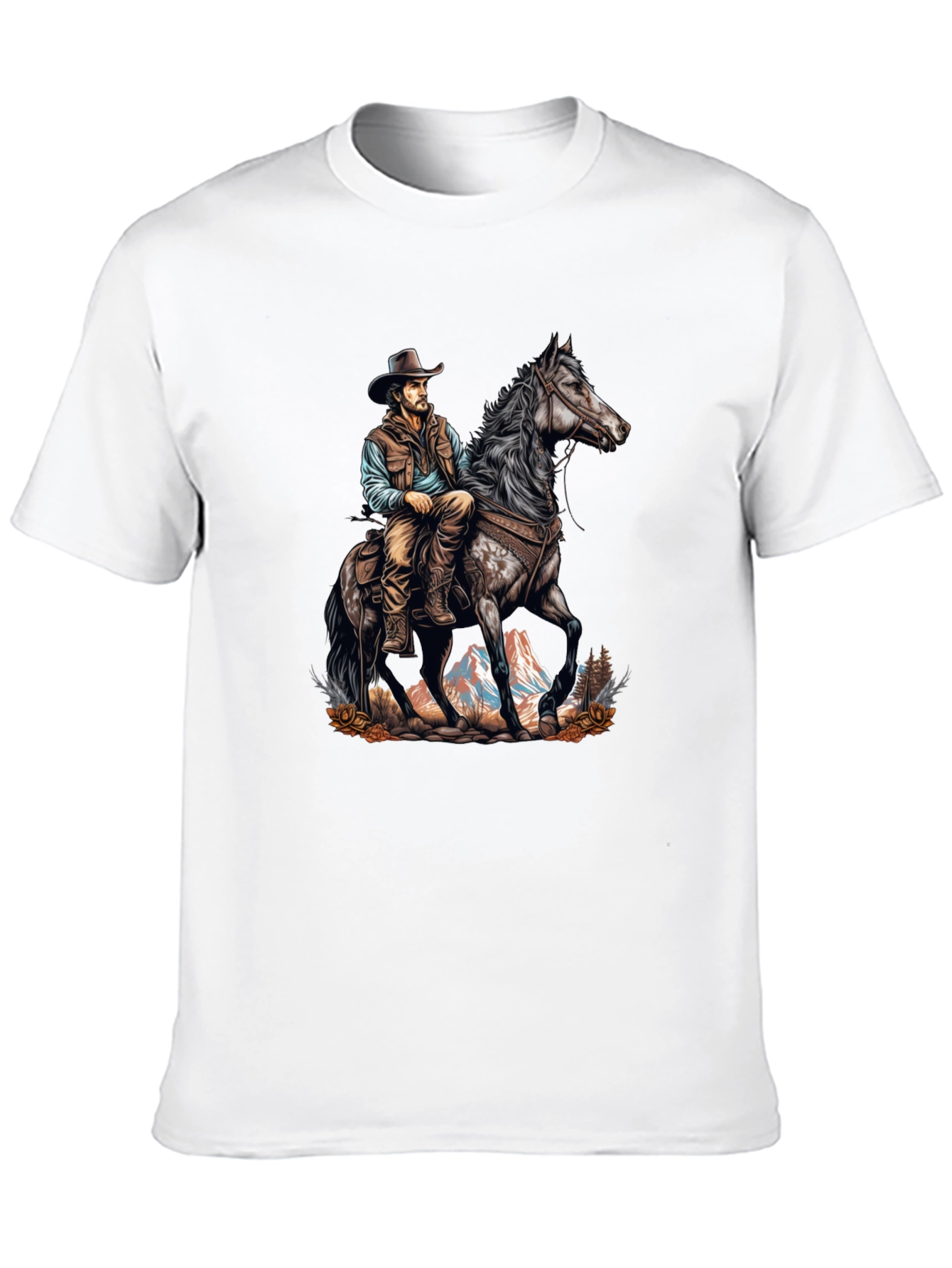 Cowboy on Horseback Graphic Tee