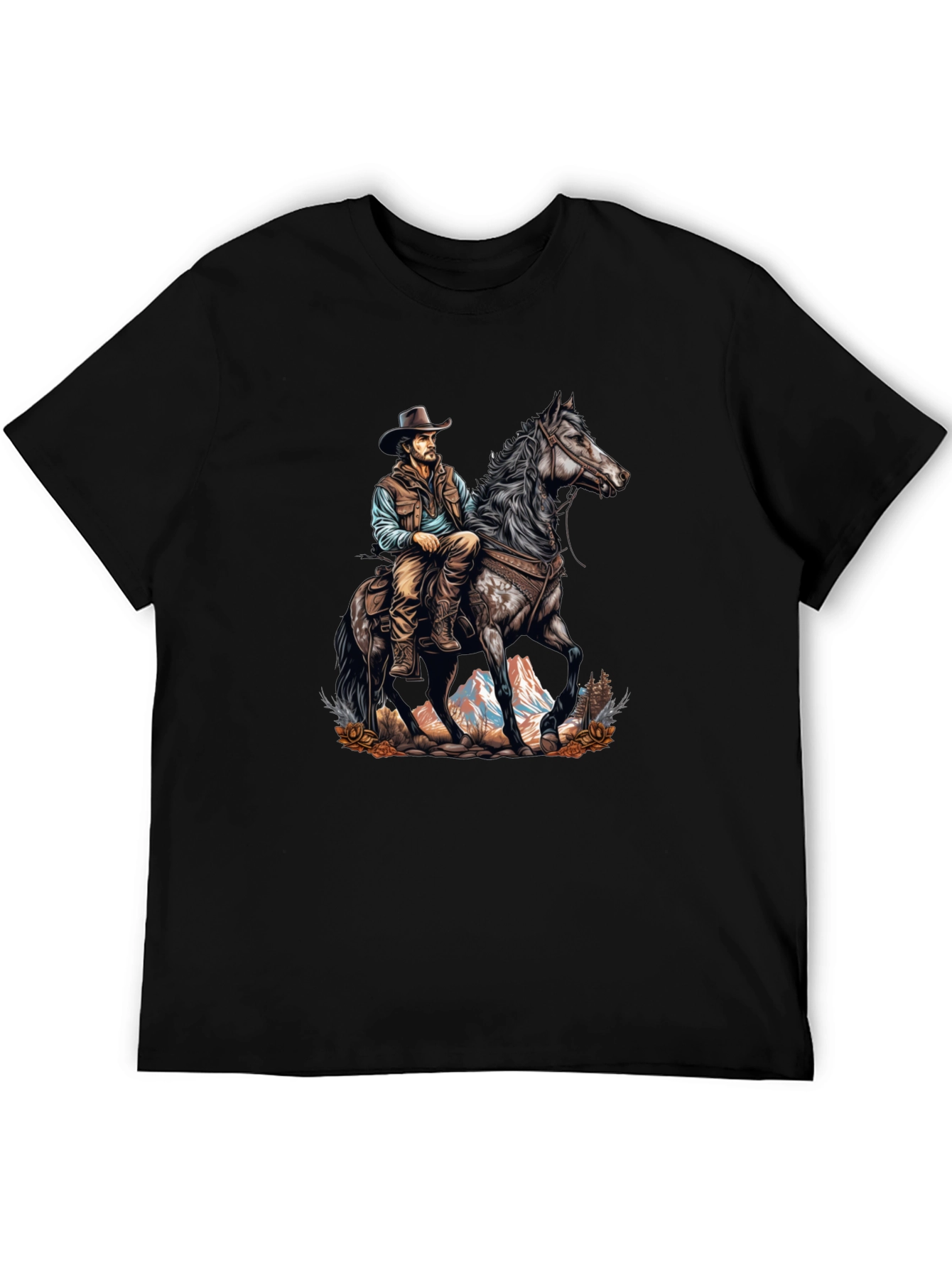 Cowboy on Horseback Graphic Tee