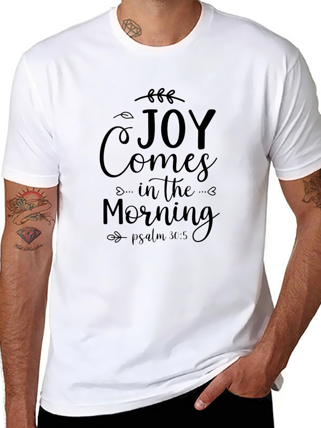 Joy Comes in the Morning Black T-Shirt