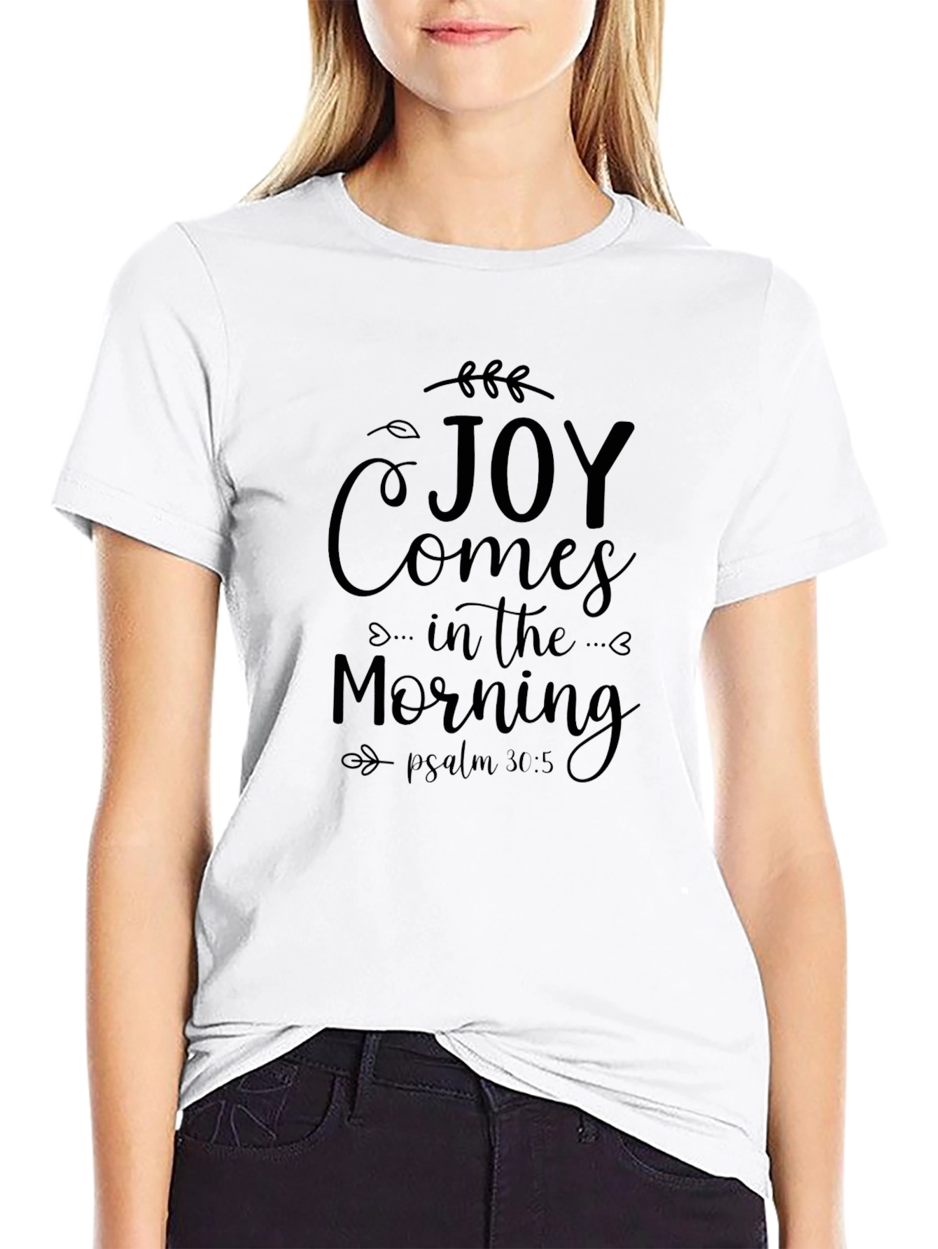 Joy Comes in the Morning Black T-Shirt