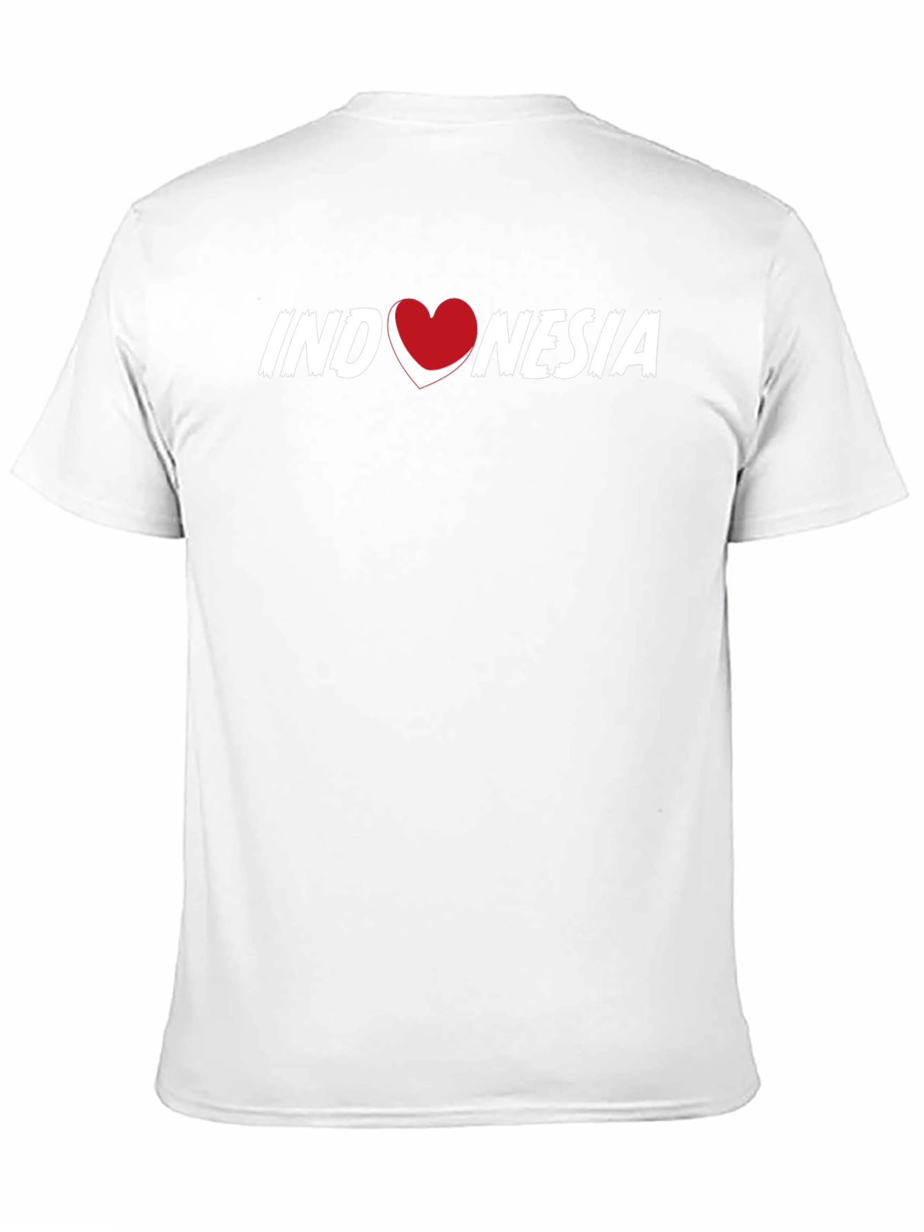 Indonesia Heart Graphic T-Shirt - Black