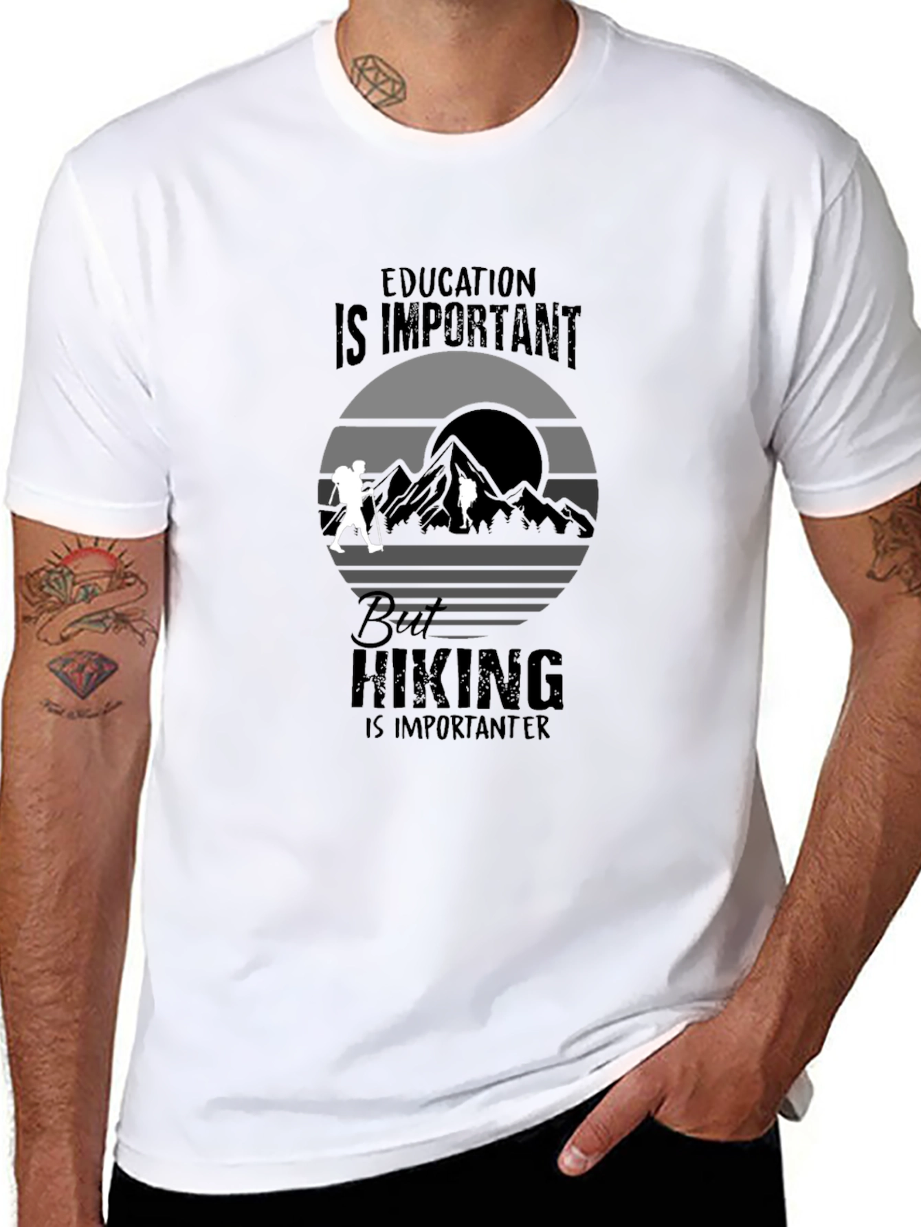 Hiking is Importanter Graphic Tee