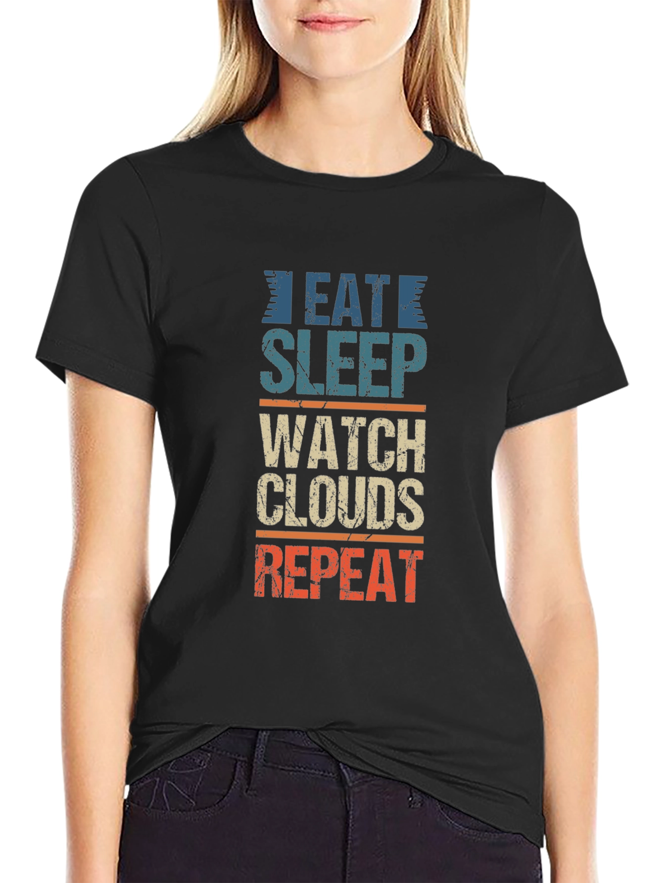 Eat Sleep Watch Clouds Repeat T-Shirt