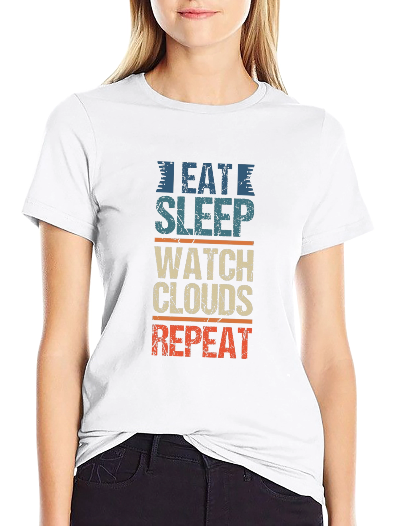 Eat Sleep Watch Clouds Repeat T-Shirt
