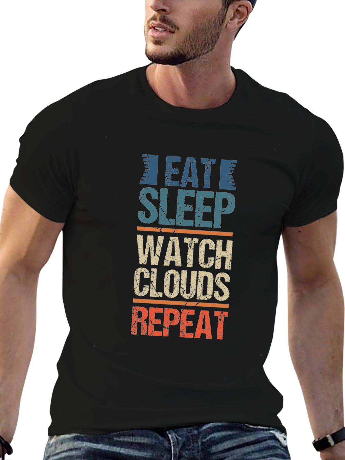 Eat Sleep Watch Clouds Repeat T-Shirt