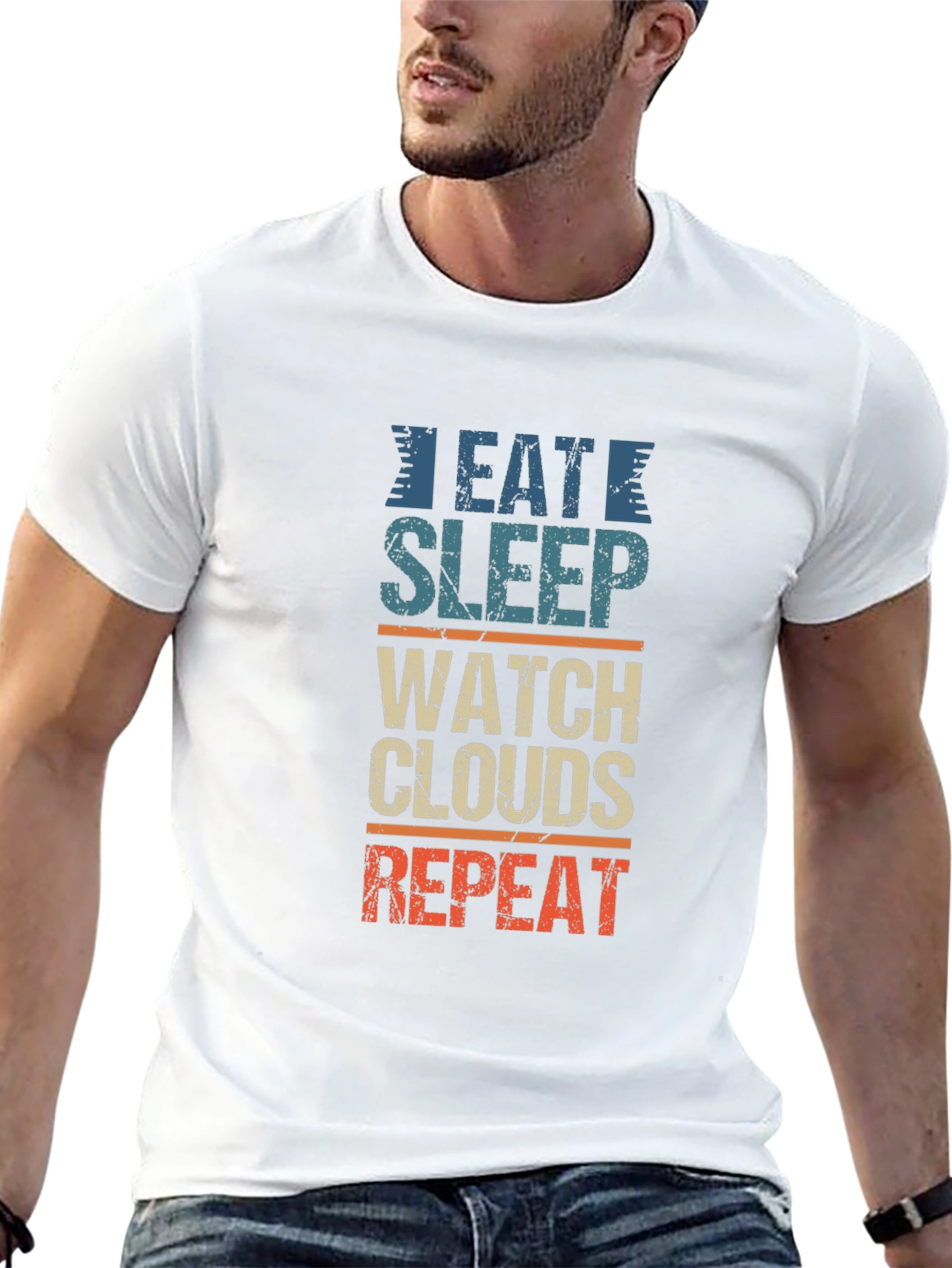 Eat Sleep Watch Clouds Repeat T-Shirt