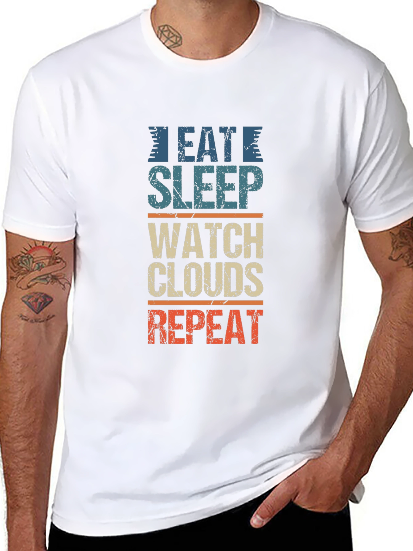 Eat Sleep Watch Clouds Repeat T-Shirt