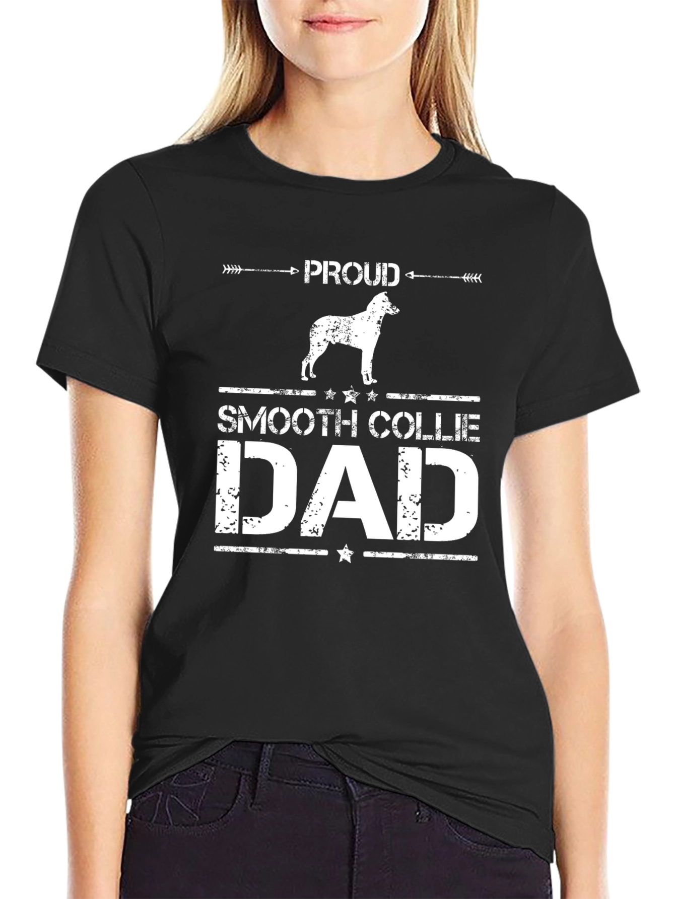 Proud Smooth Collie Dad T-Shirt