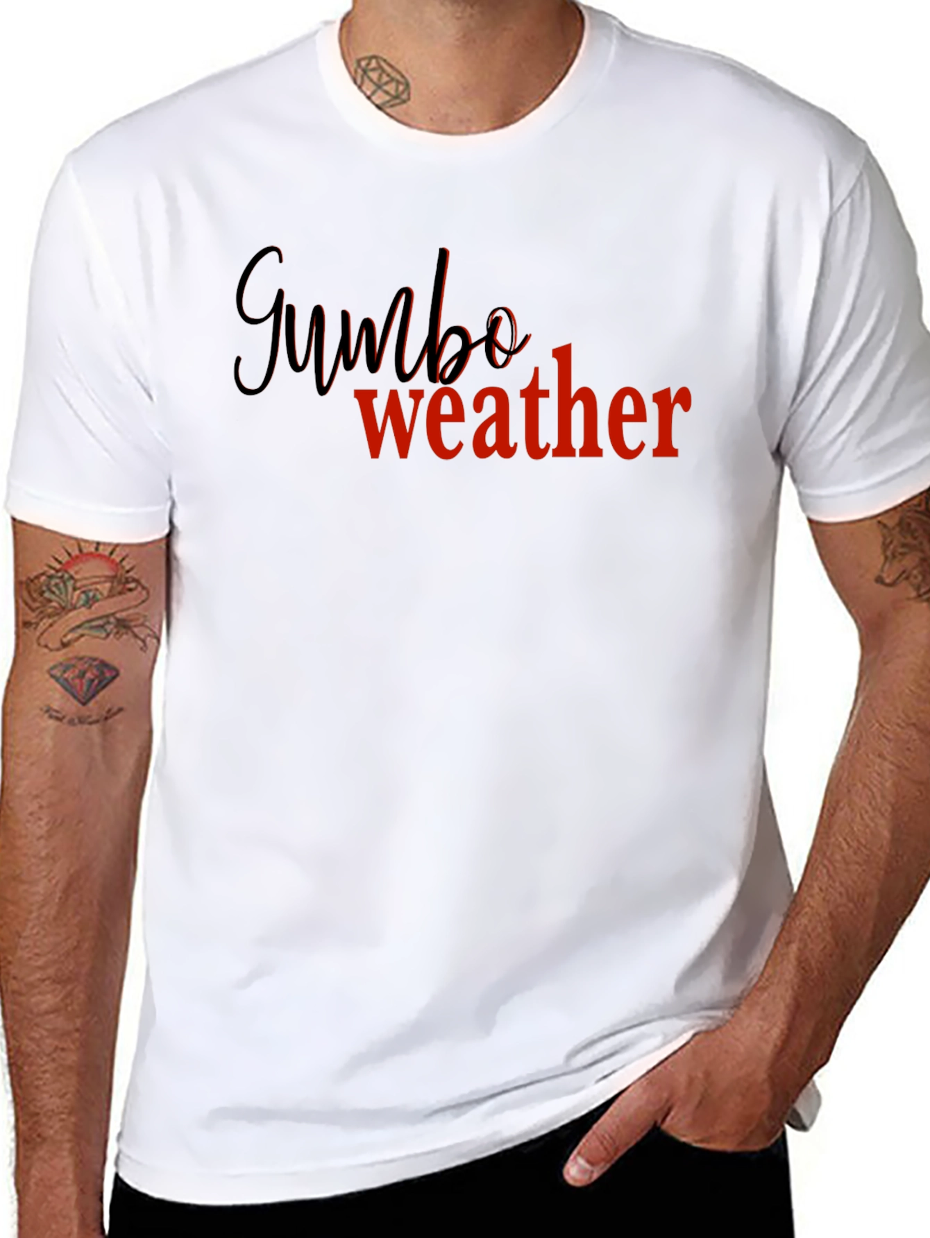 Gumbo Weather Black Graphic Tee