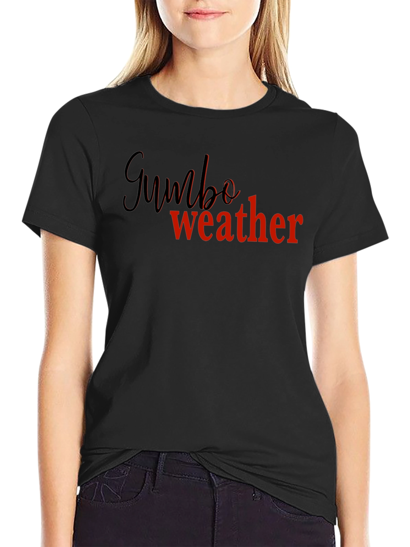 Gumbo Weather Black Graphic Tee