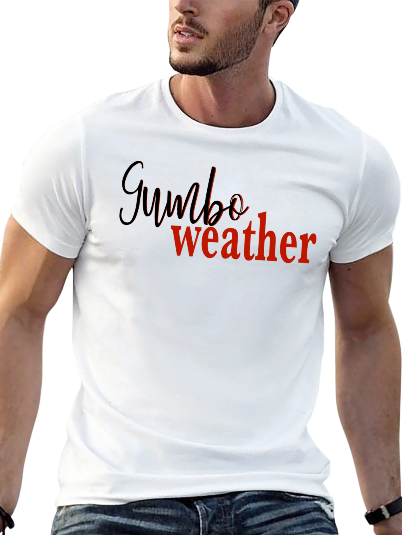 Gumbo Weather Black Graphic Tee