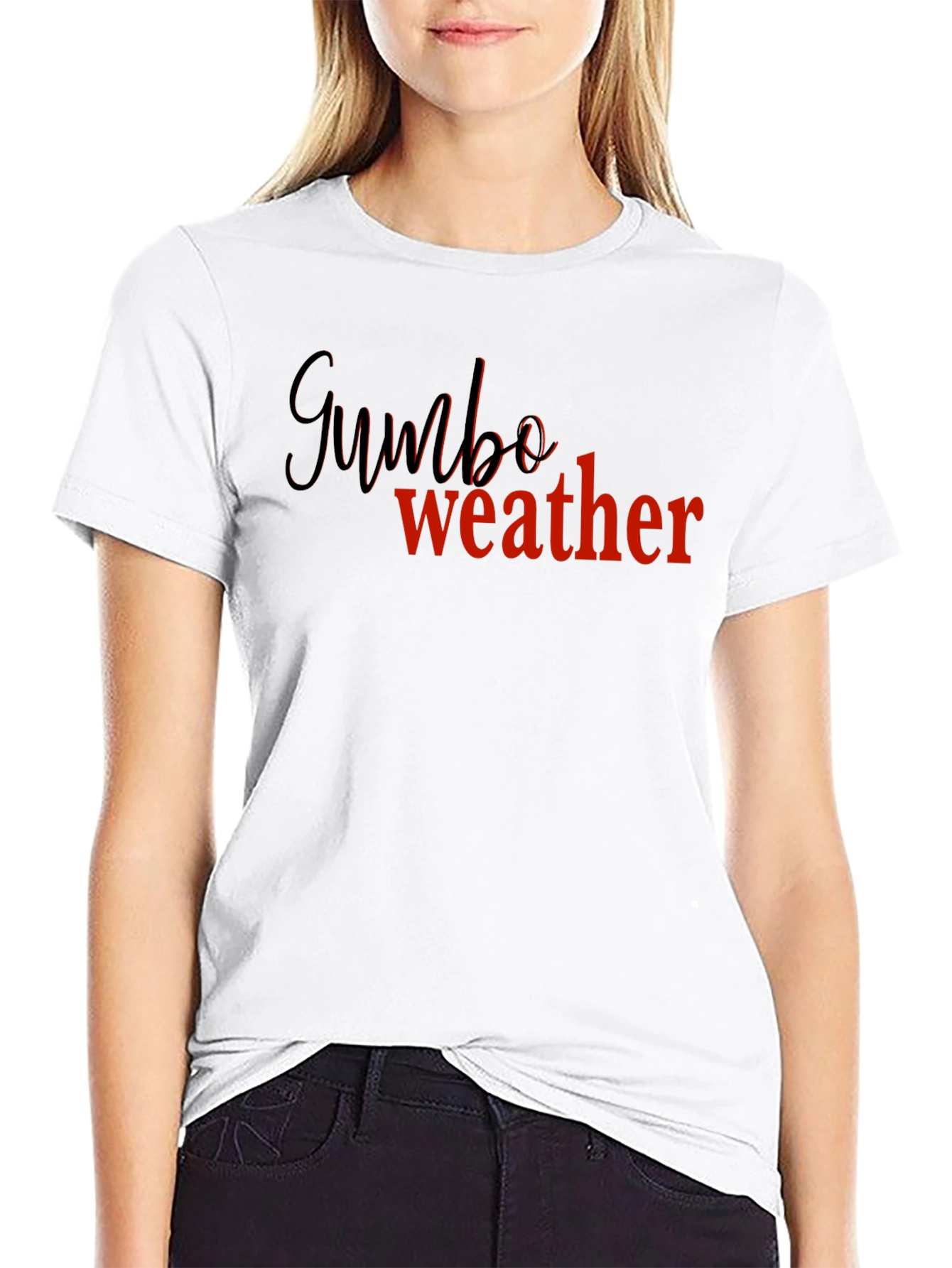 Gumbo Weather Black Graphic Tee