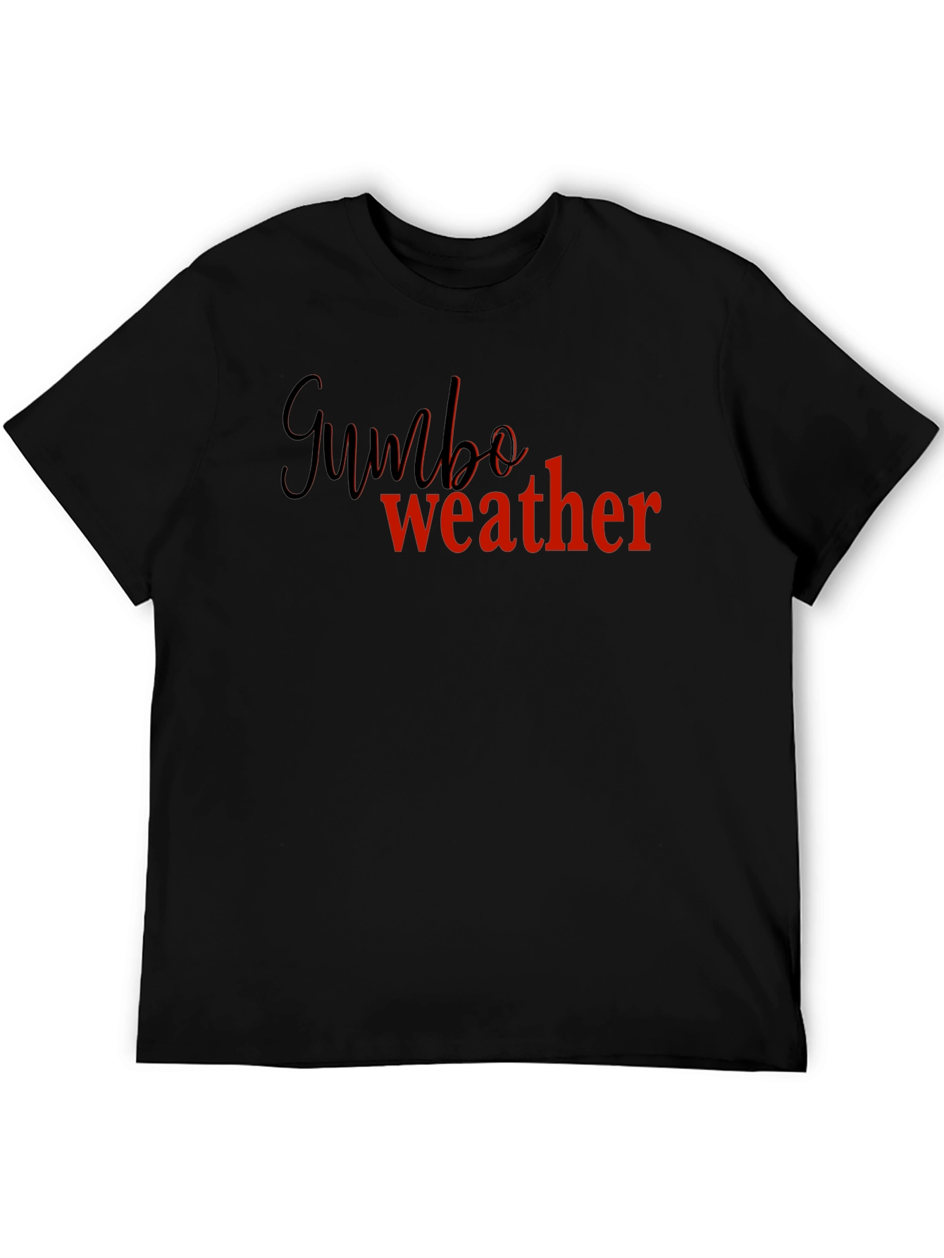 Gumbo Weather Black Graphic Tee