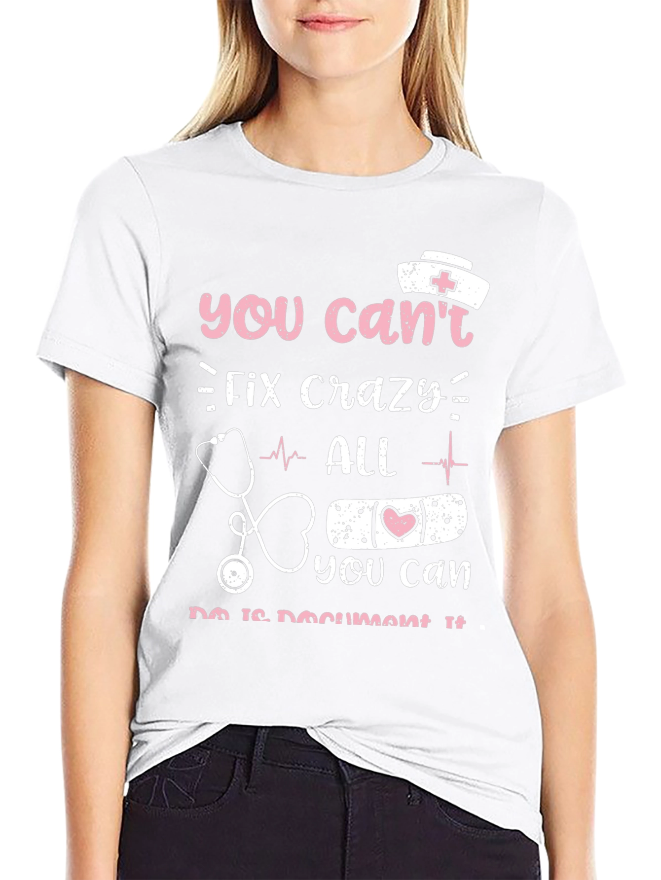 Crazy Nurse Humor T-Shirt Funny Gift