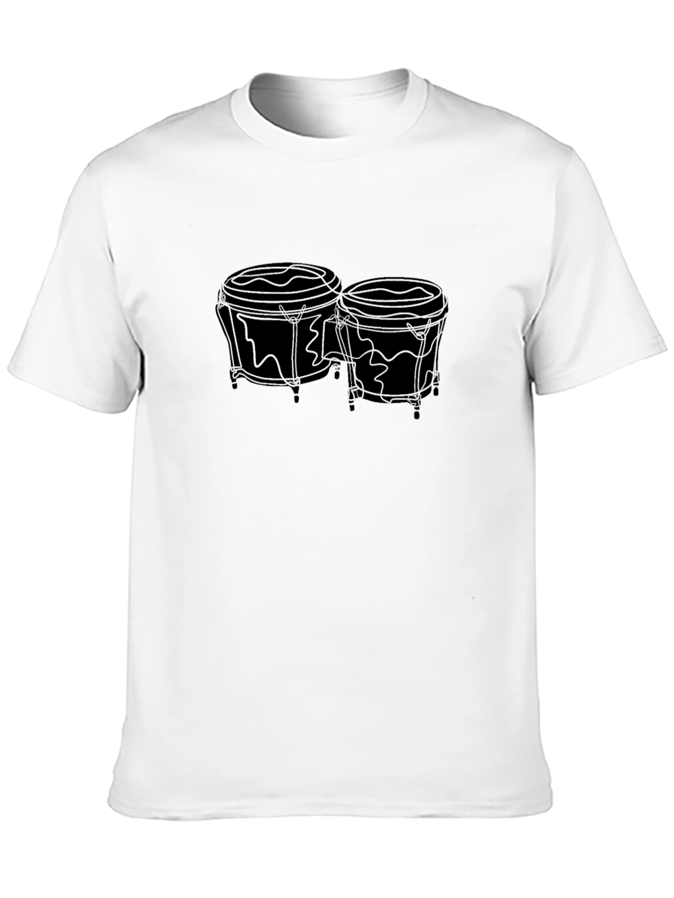 Bongo Drum Graphic T-Shirt - Musical Instrument Tee