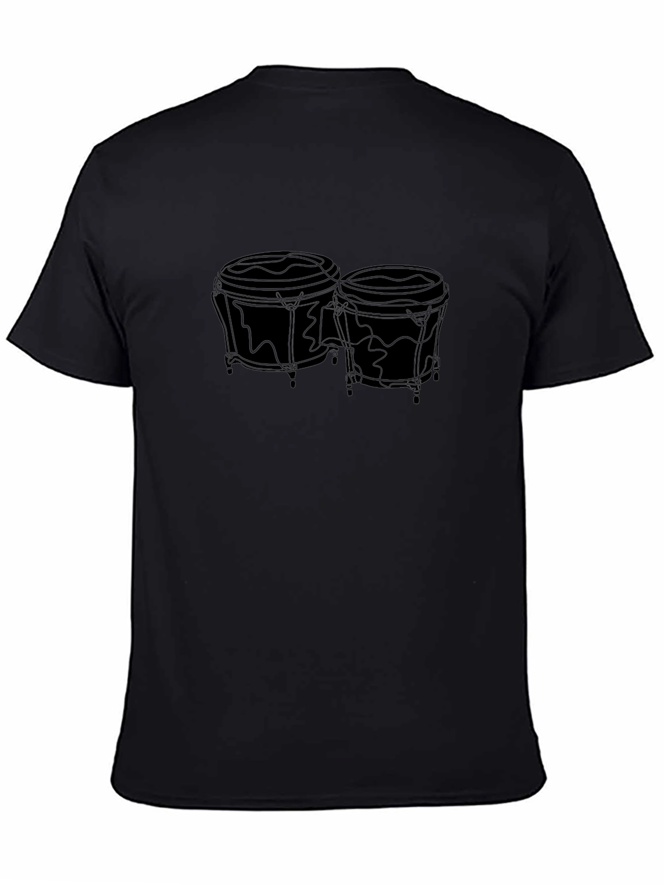 Bongo Drum Graphic T-Shirt - Musical Instrument Tee
