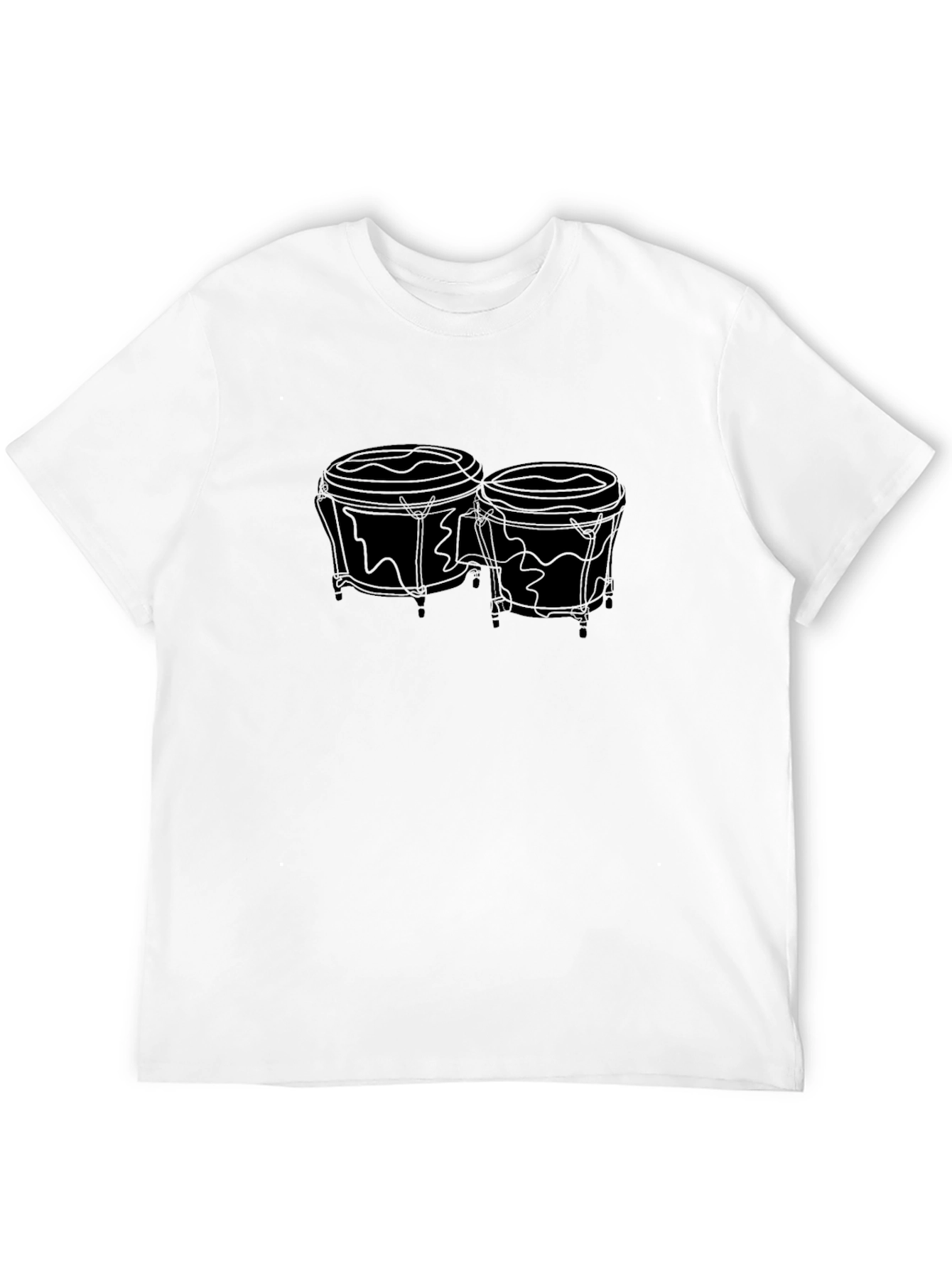 Bongo Drum Graphic T-Shirt - Musical Instrument Tee