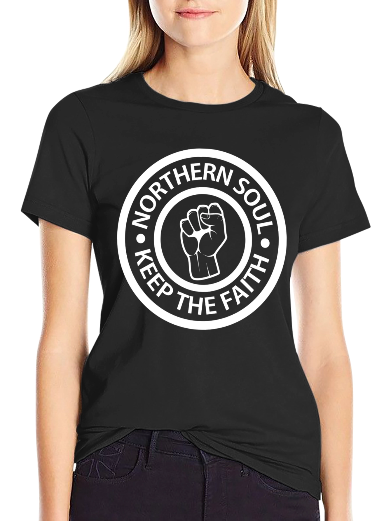 Northern Soul Keep The Faith Black T-Shirt