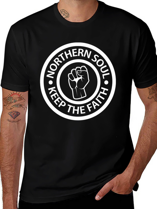 Northern Soul Keep The Faith Black T-Shirt