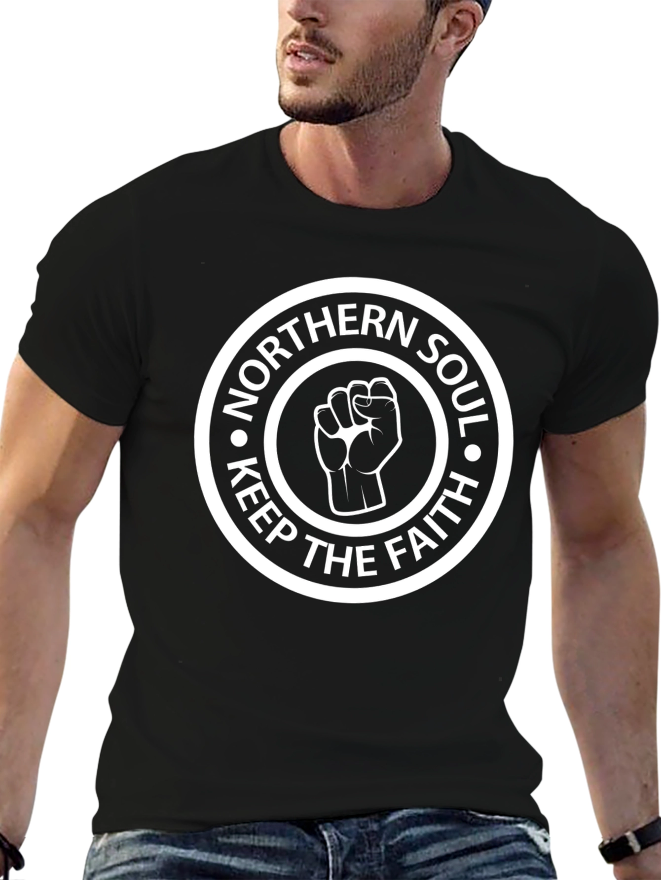 Northern Soul Keep The Faith Black T-Shirt