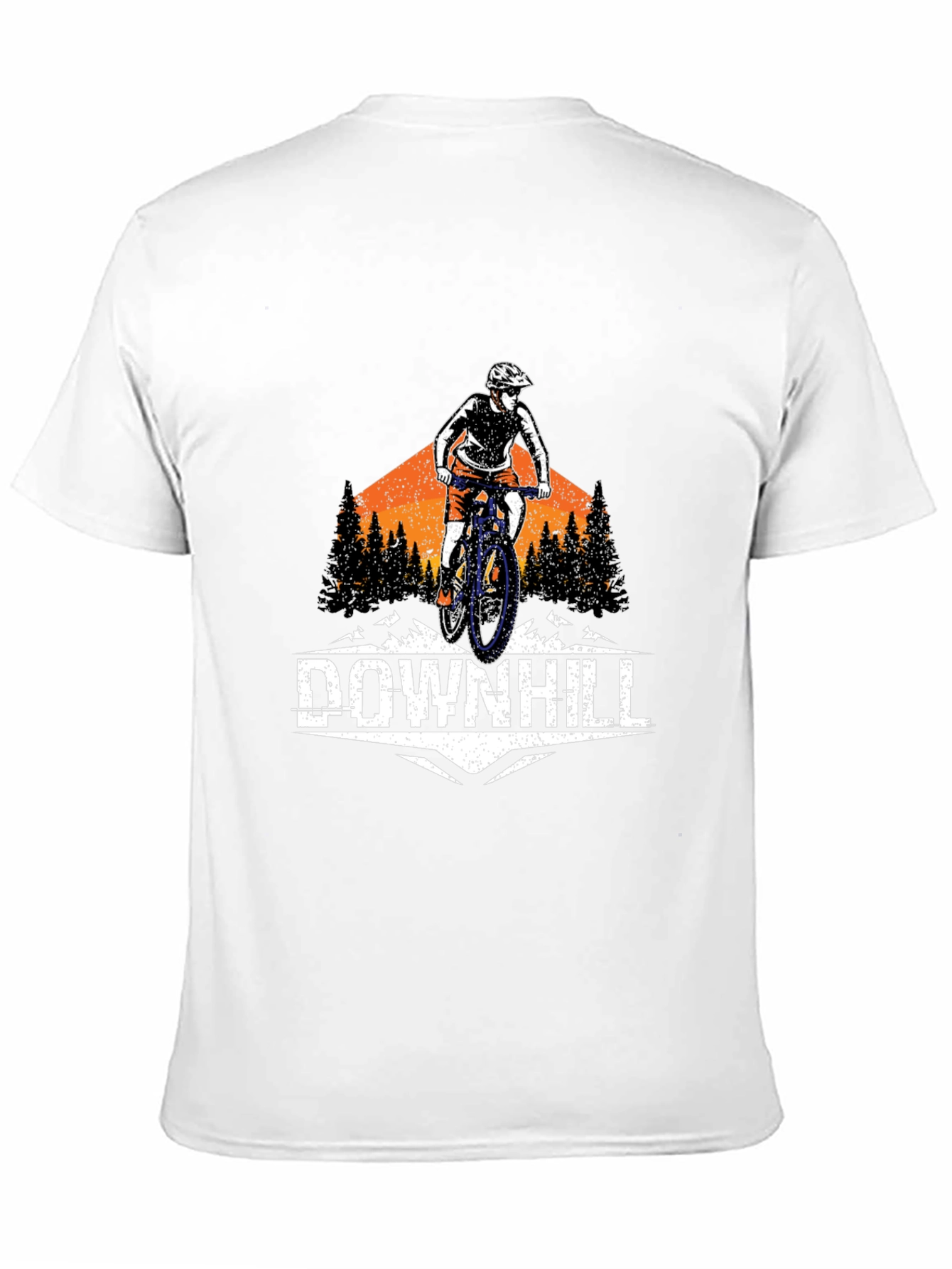 Downhill Mountain Biker Graphic T-Shirt