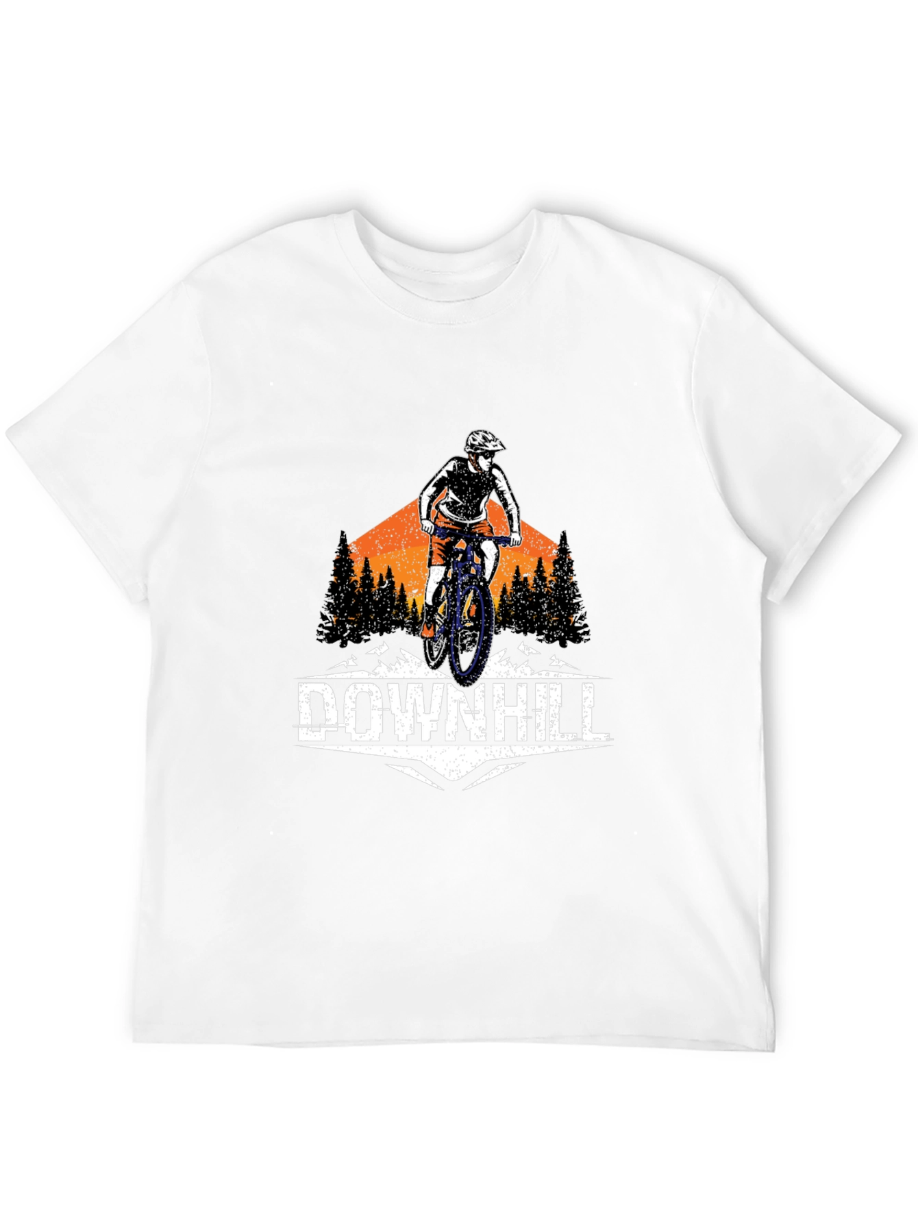 Downhill Mountain Biker Graphic T-Shirt