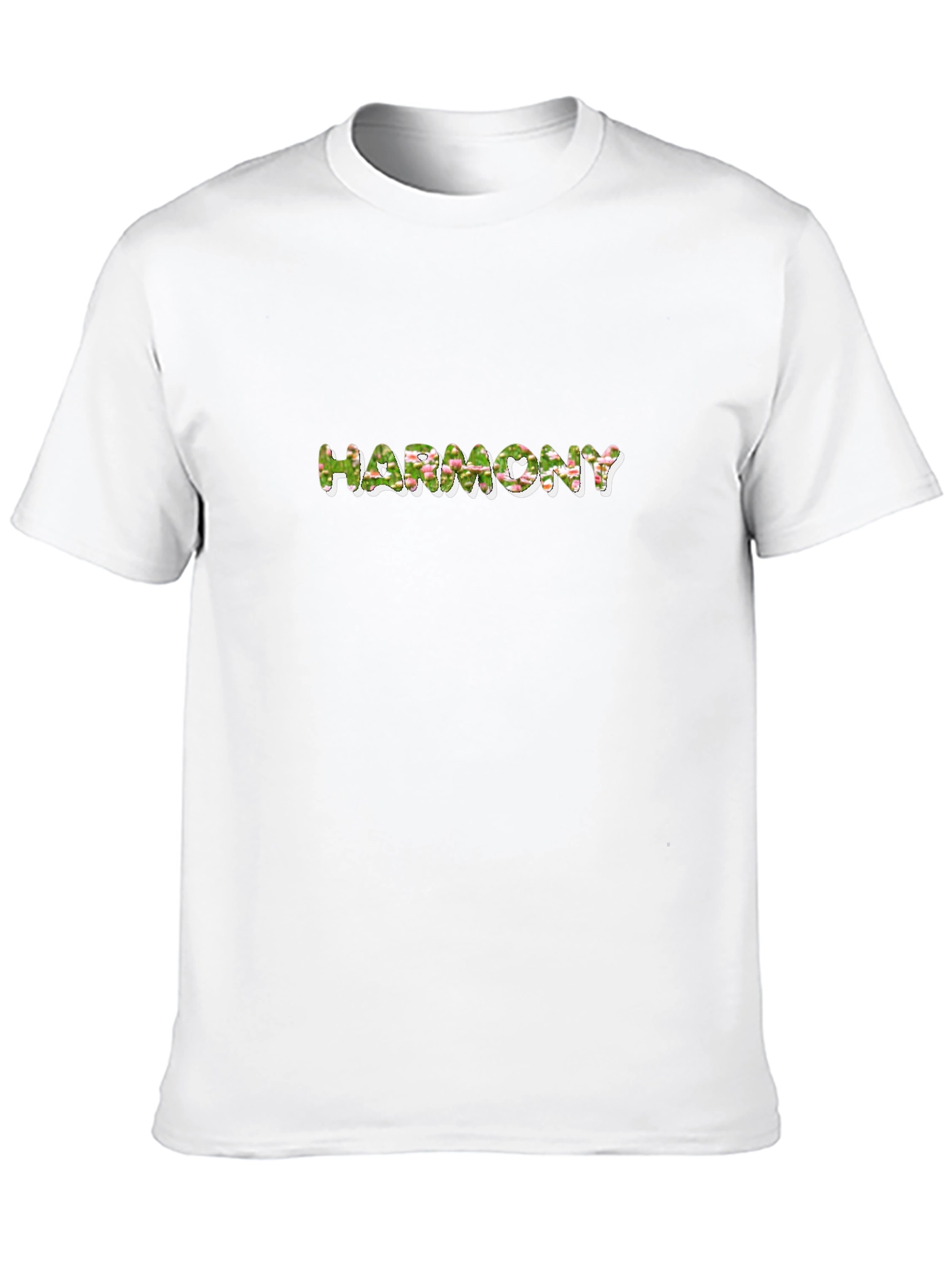 Floral Harmony Tee - Mens Black T-Shirt