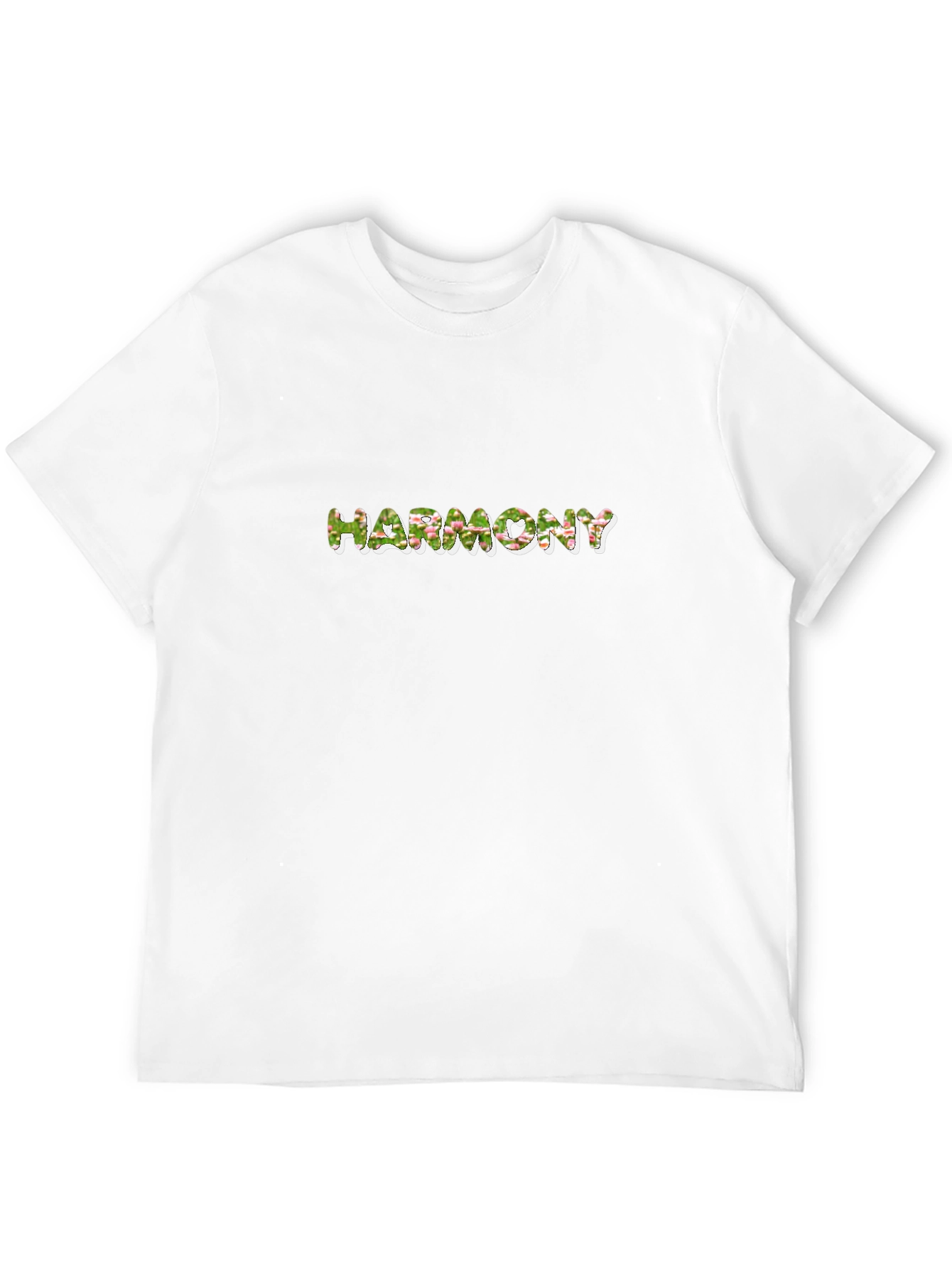 Floral Harmony Tee - Mens Black T-Shirt