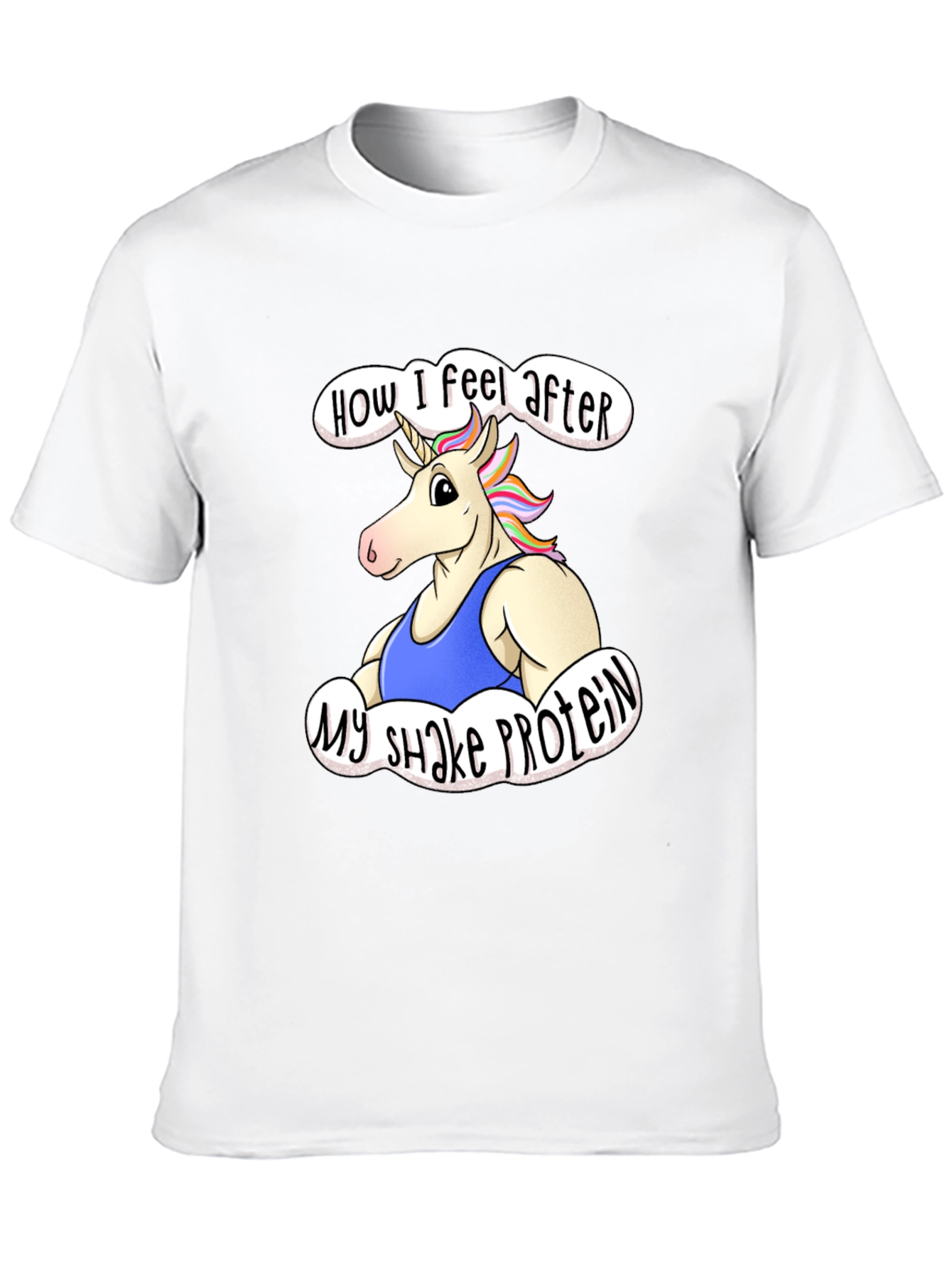 Unicorn Protein Shake Black T-Shirt