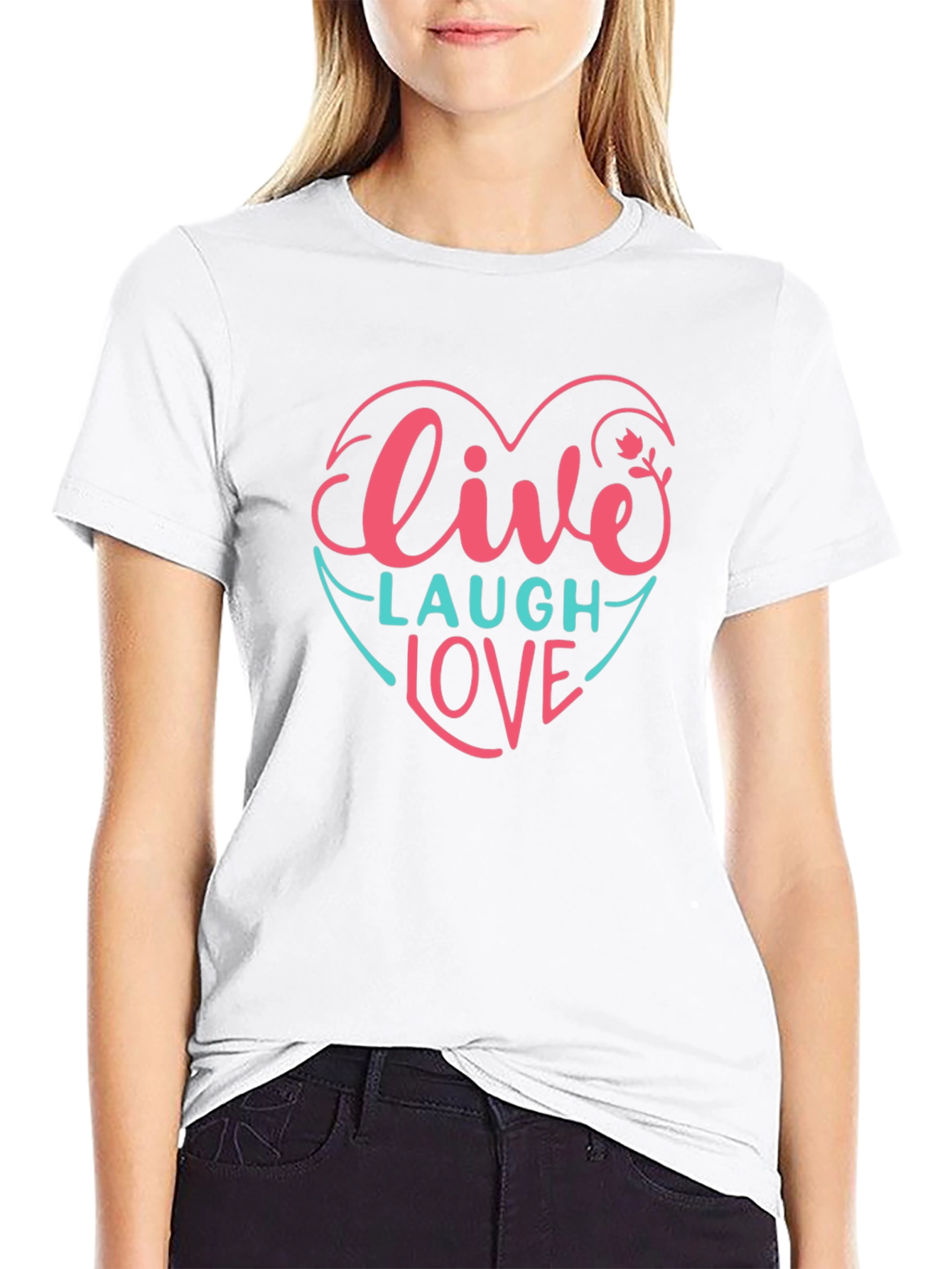 Live Laugh Love Heart T-Shirt