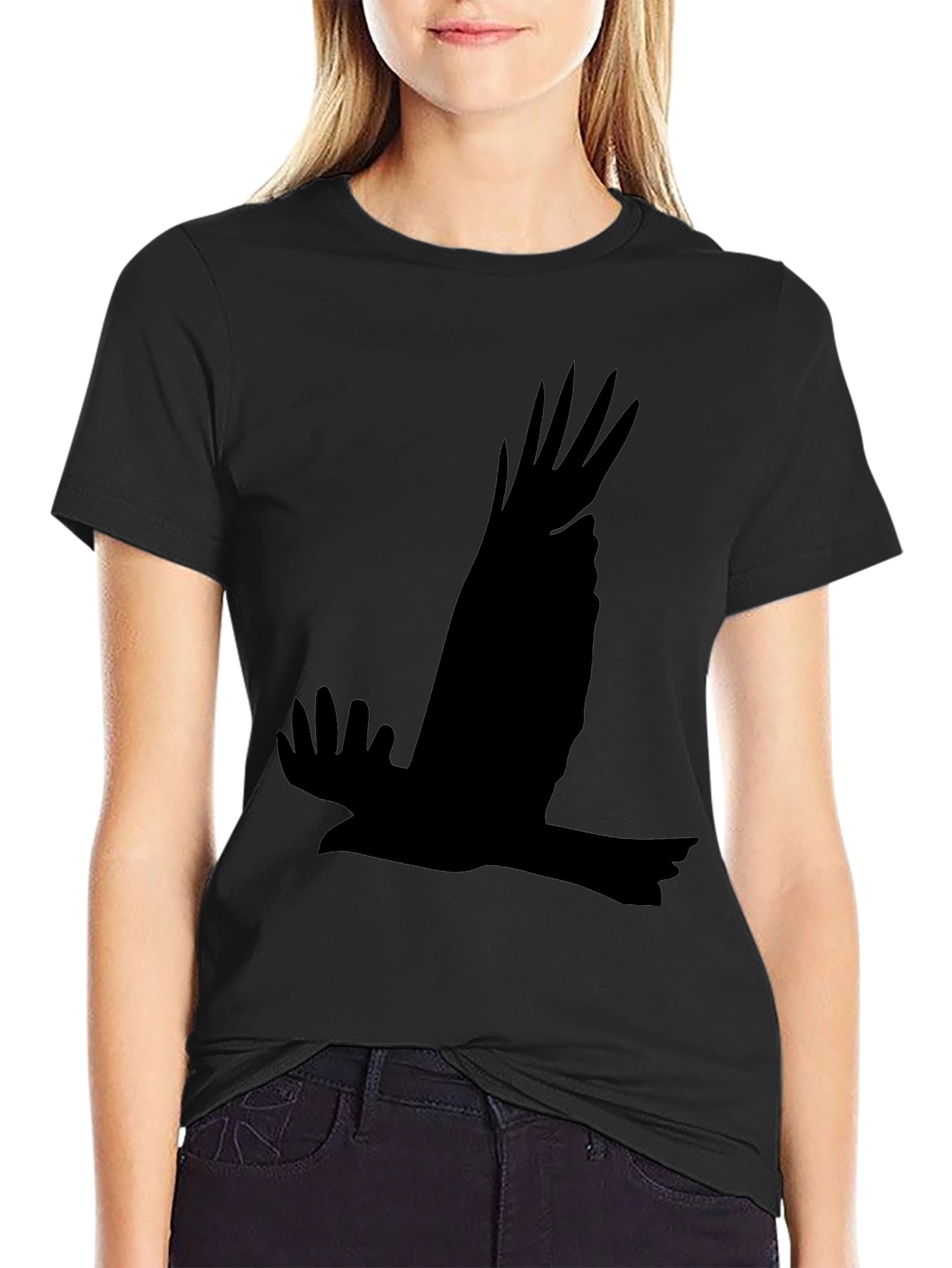 Black Eagle Silhouette T-Shirt - Mens Graphic Tee