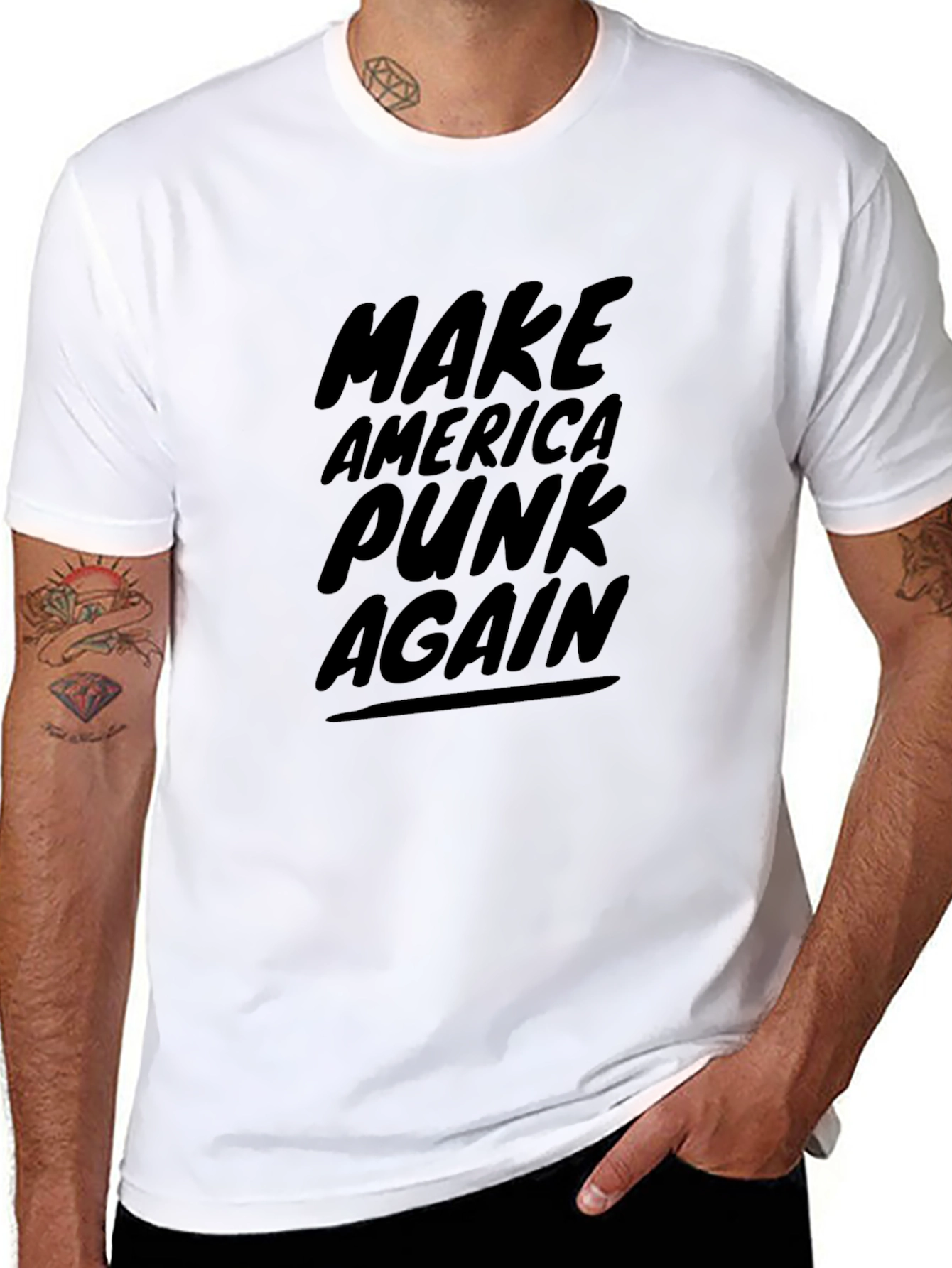 Make America Punk Again Black Graphic Tee