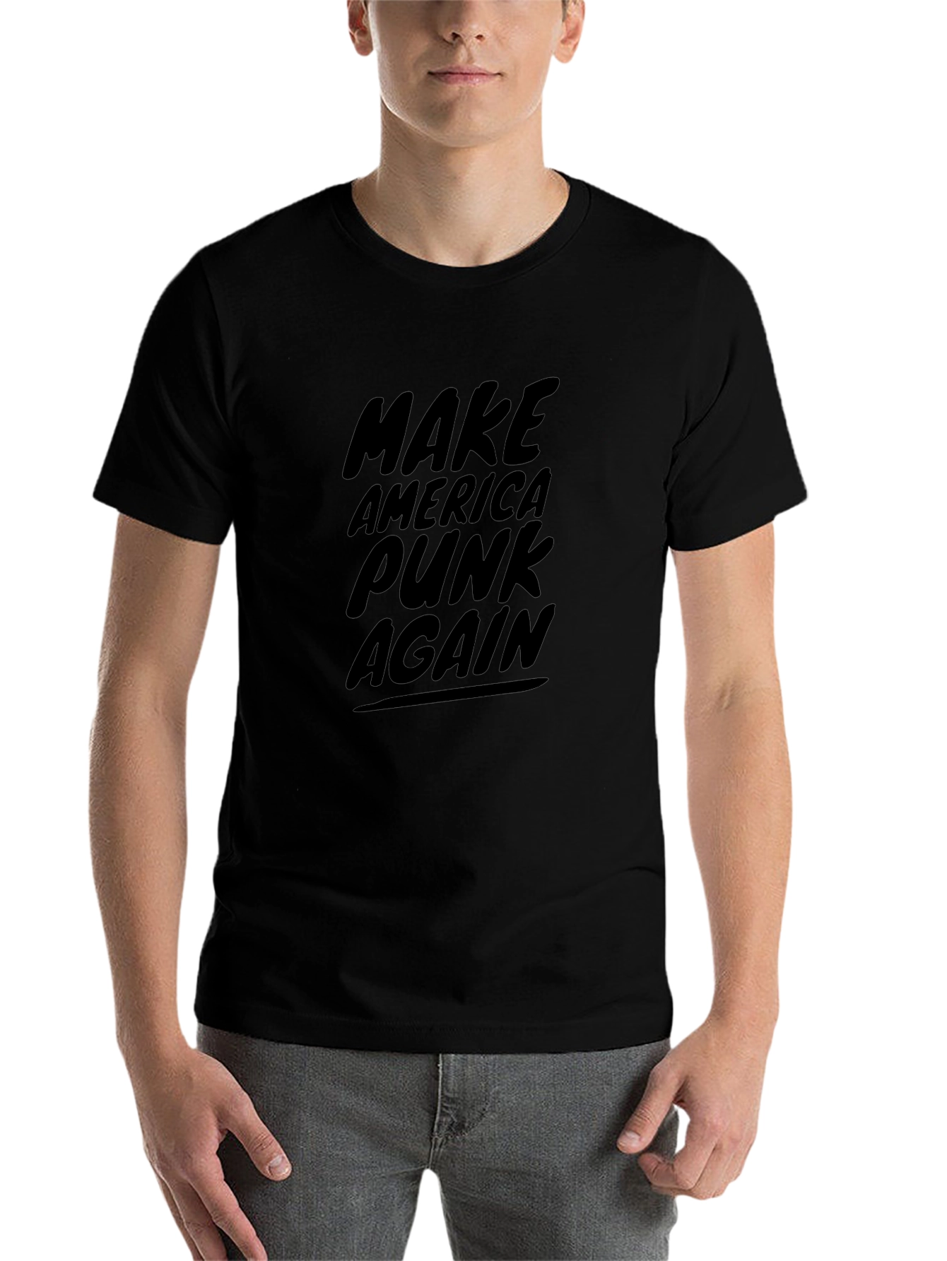 Make America Punk Again Black Graphic Tee