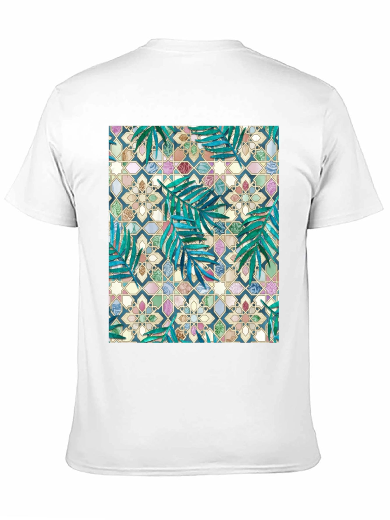 Tropical Mosaic Print T-Shirt