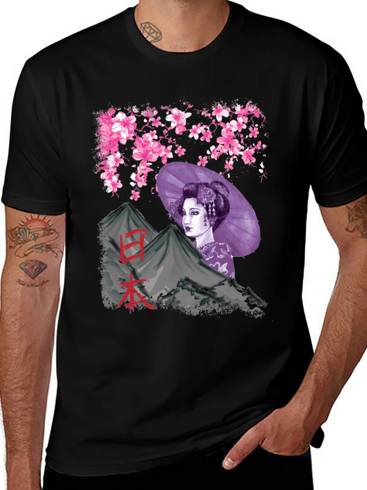 Geisha Mountain Graphic Tee